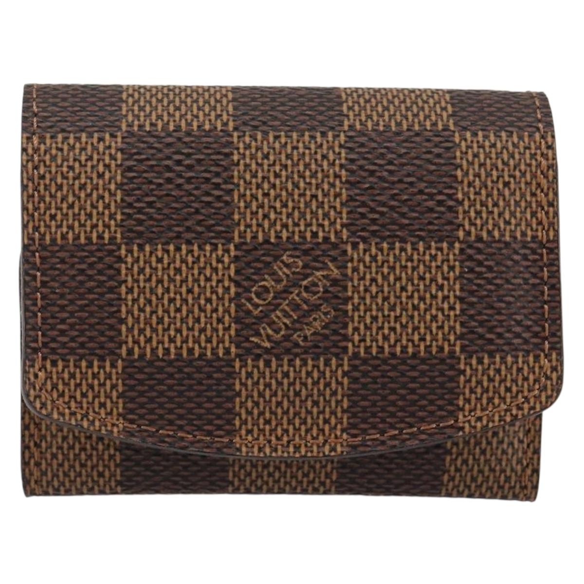LOUIS VUITTON Damier Ebene Cuff Case LV Auth 146166
