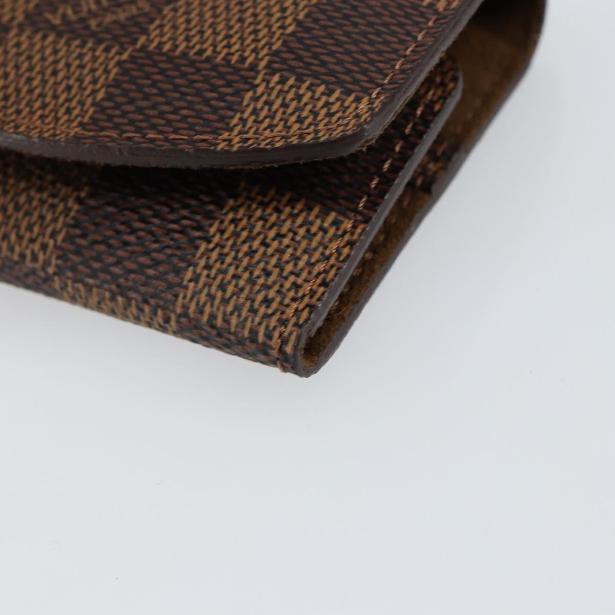 LOUIS VUITTON Damier Ebene Cuff Case LV Auth 146166