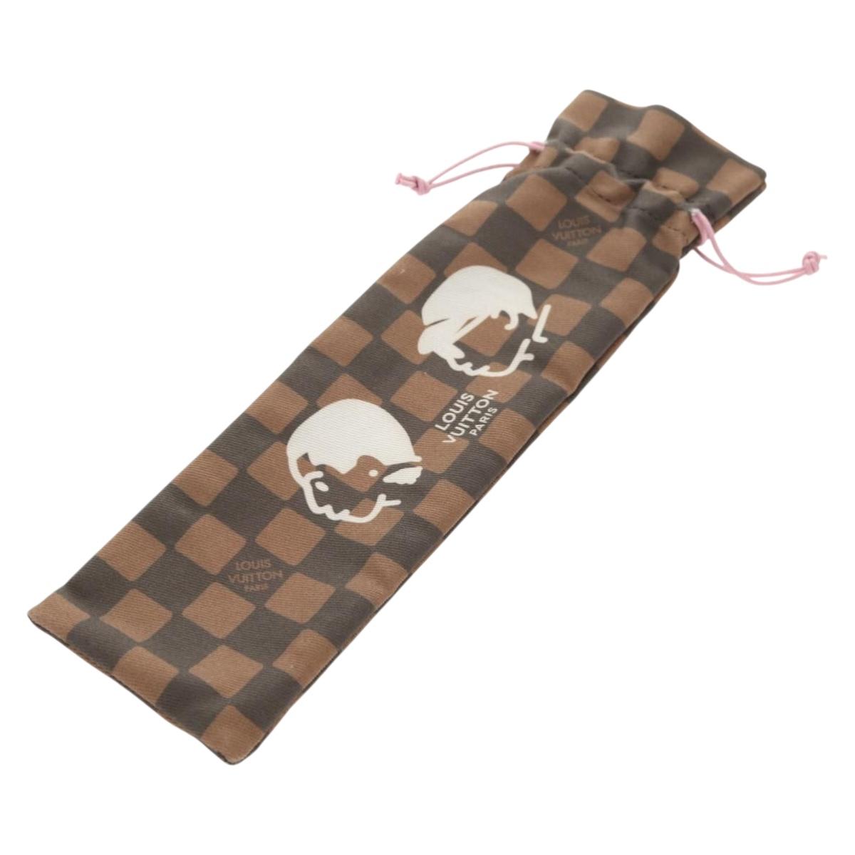 LOUIS VUITTON Fan Japanese Fan Pleated Pink GI1423 LV Auth 146167M