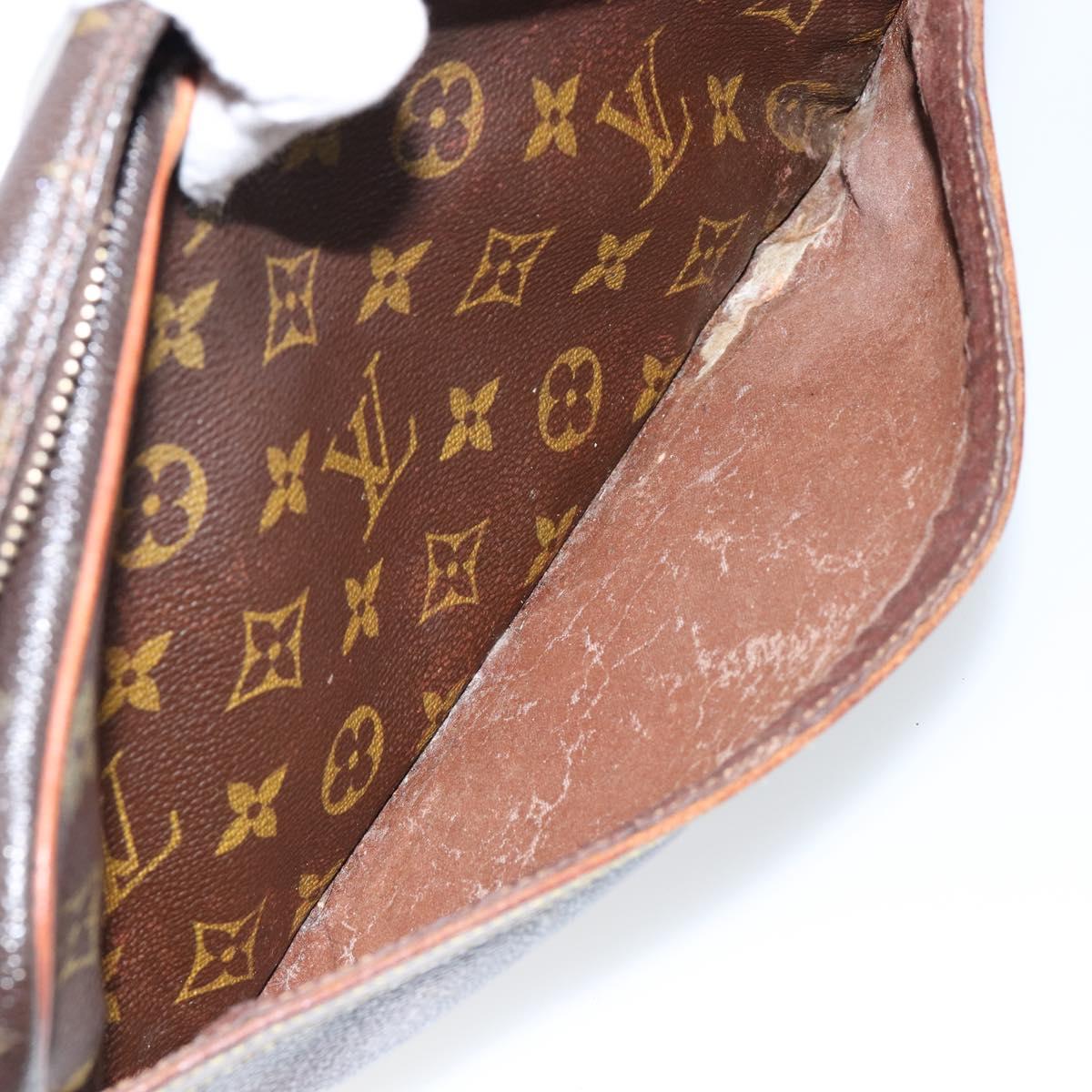 LOUIS VUITTON Monogram Compiegne 28 Clutch Bag M51845 LV Auth 146169