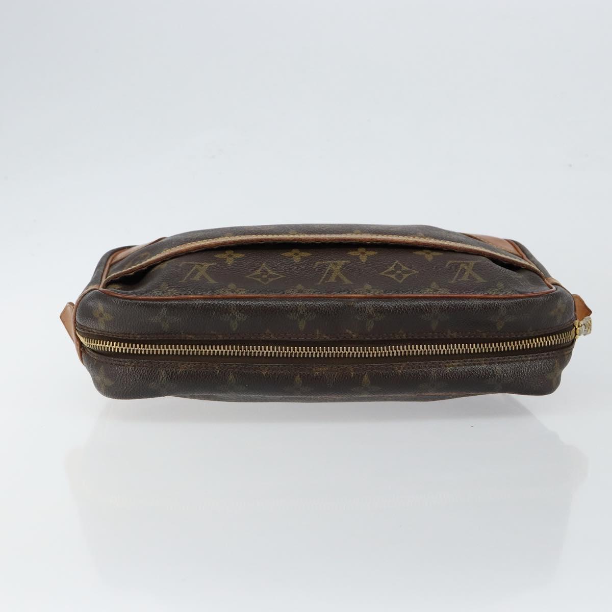 LOUIS VUITTON Monogram Compiegne 28 Clutch Bag M51845 LV Auth 146169