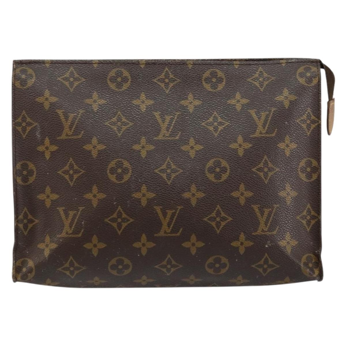 LOUIS VUITTON Monogram Poche Toilette 26 Pouch M47542 LV Auth 146170
