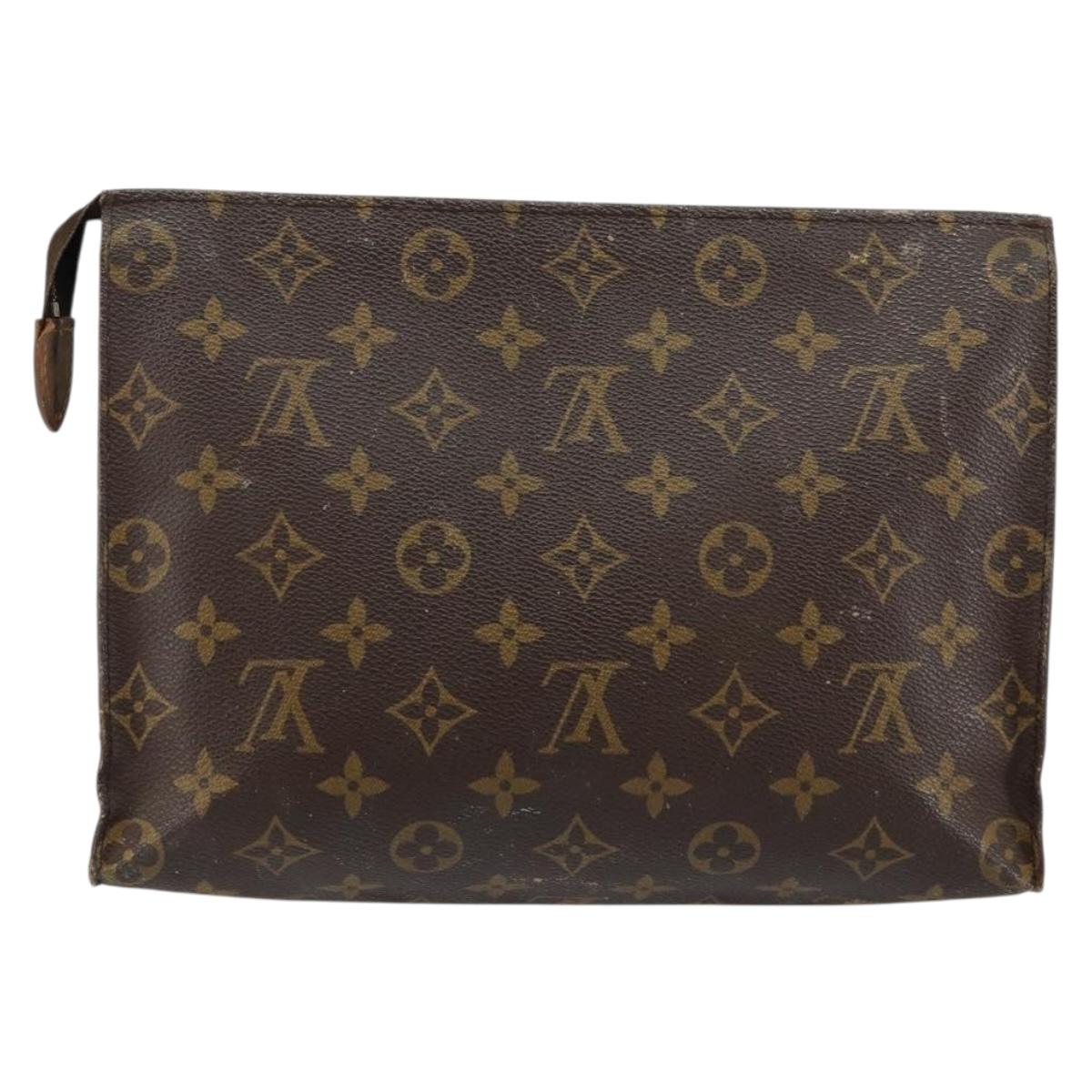 LOUIS VUITTON Monogram Poche Toilette 26 Pouch M47542 LV Auth 146170