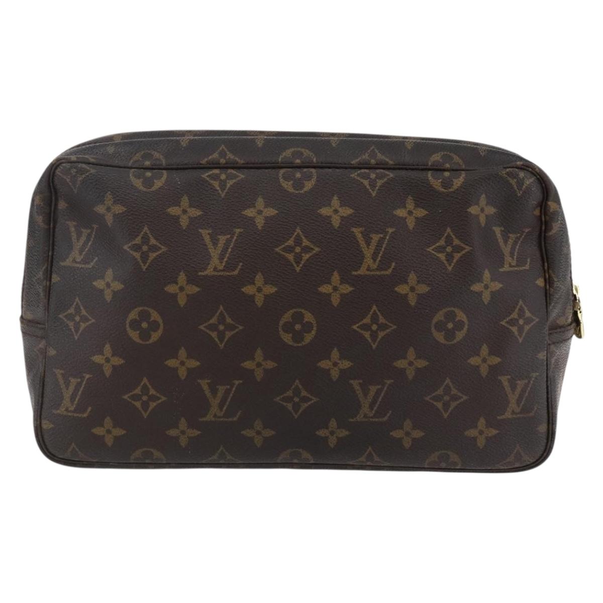 LOUIS VUITTON Monogram Trousse Toilette 28 Clutch Bag M47522 LV Auth 146172