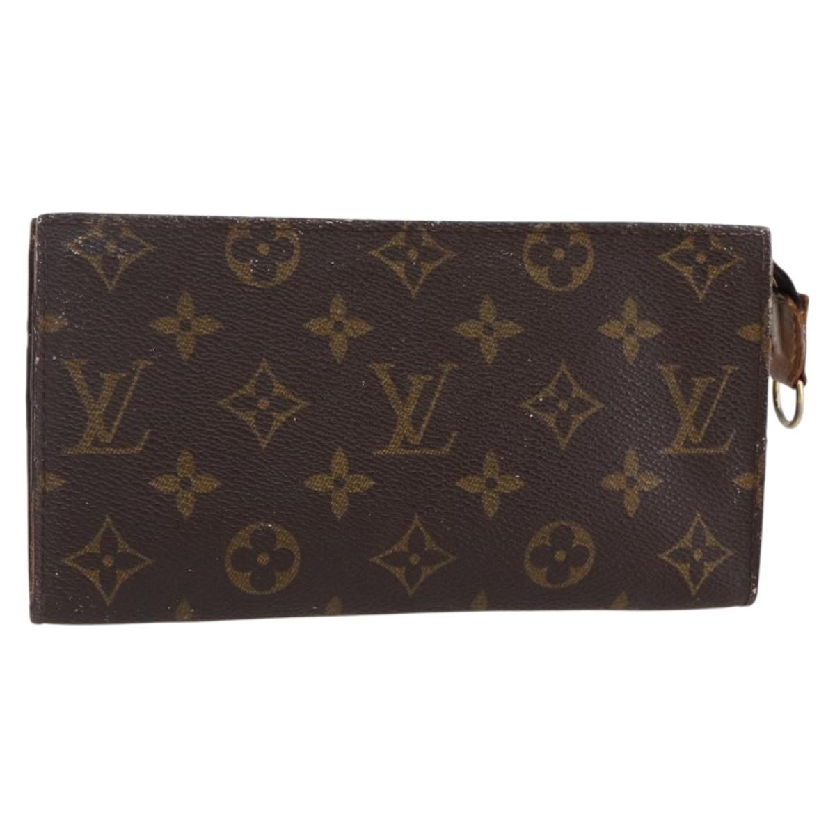 LOUIS VUITTON Monogram Bucket GM Accessory Pouch LV Auth 146173