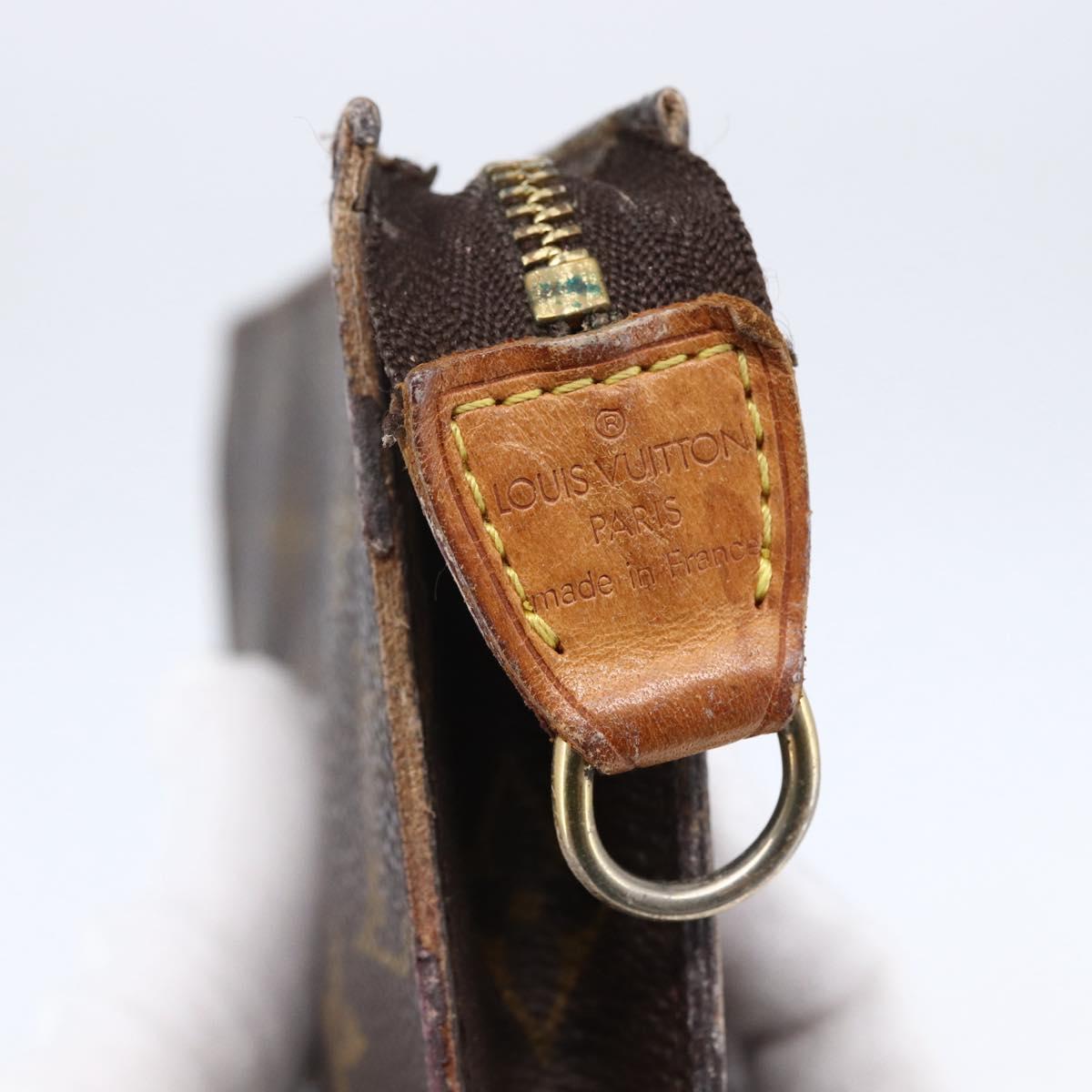 LOUIS VUITTON Monogram Bucket GM Accessory Pouch LV Auth 146173