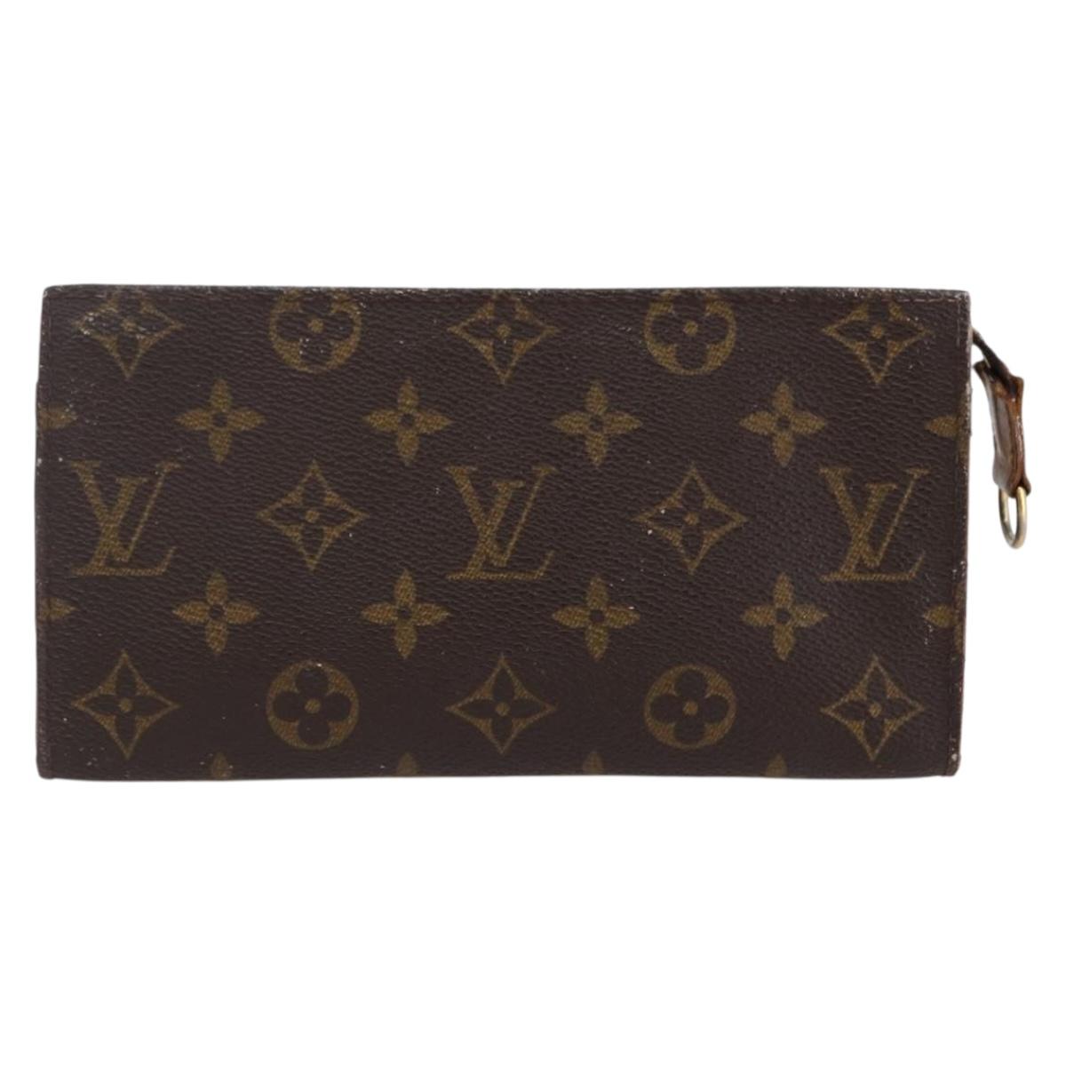 LOUIS VUITTON Monogram Bucket GM Accessory Pouch LV Auth 146173