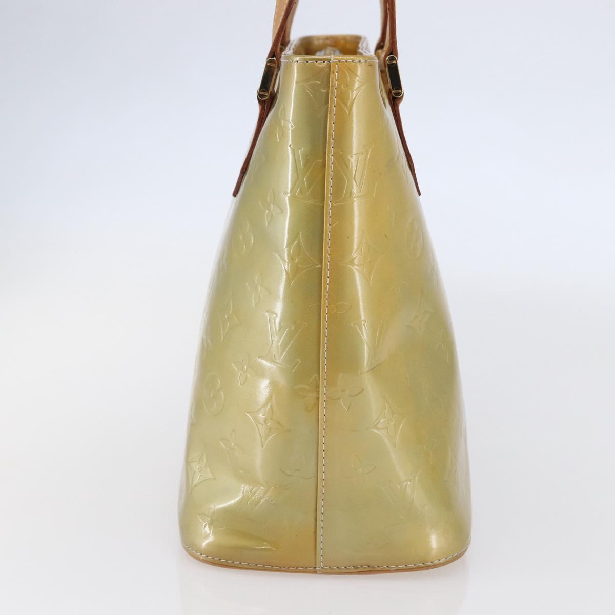 LOUIS VUITTON Monogram Vernis Houston Hand Bag Gris M91053 LV Auth 146208