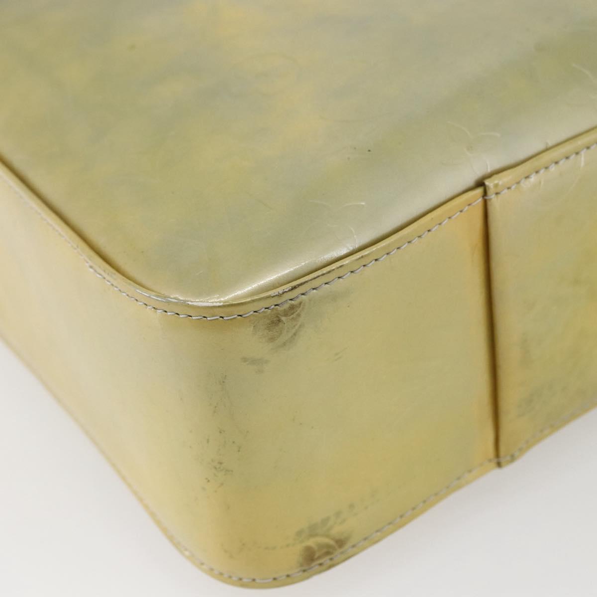 LOUIS VUITTON Monogram Vernis Columbus Tote Bag Gris M91028 LV Auth 146210