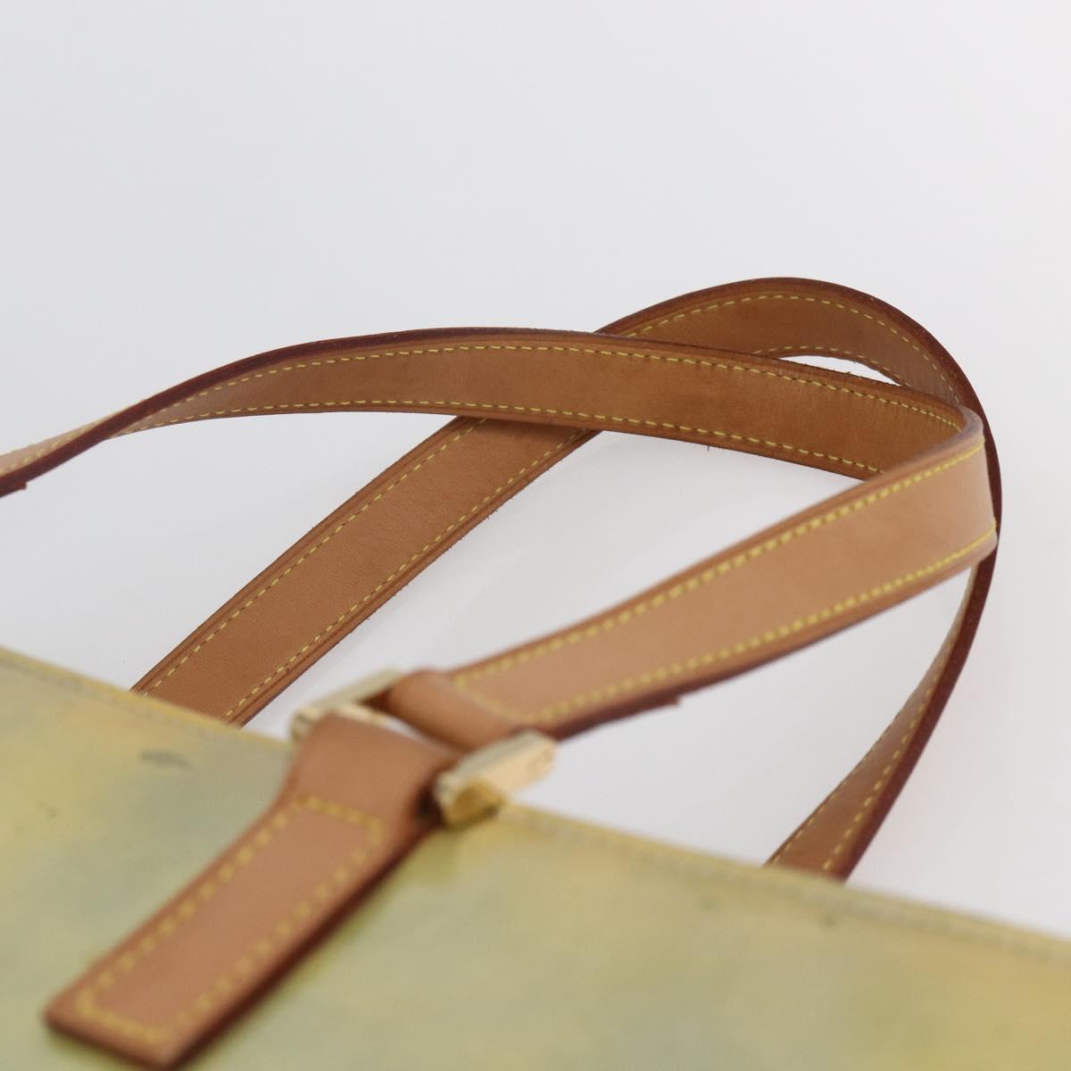 LOUIS VUITTON Monogram Vernis Columbus Tote Bag Gris M91028 LV Auth 146210