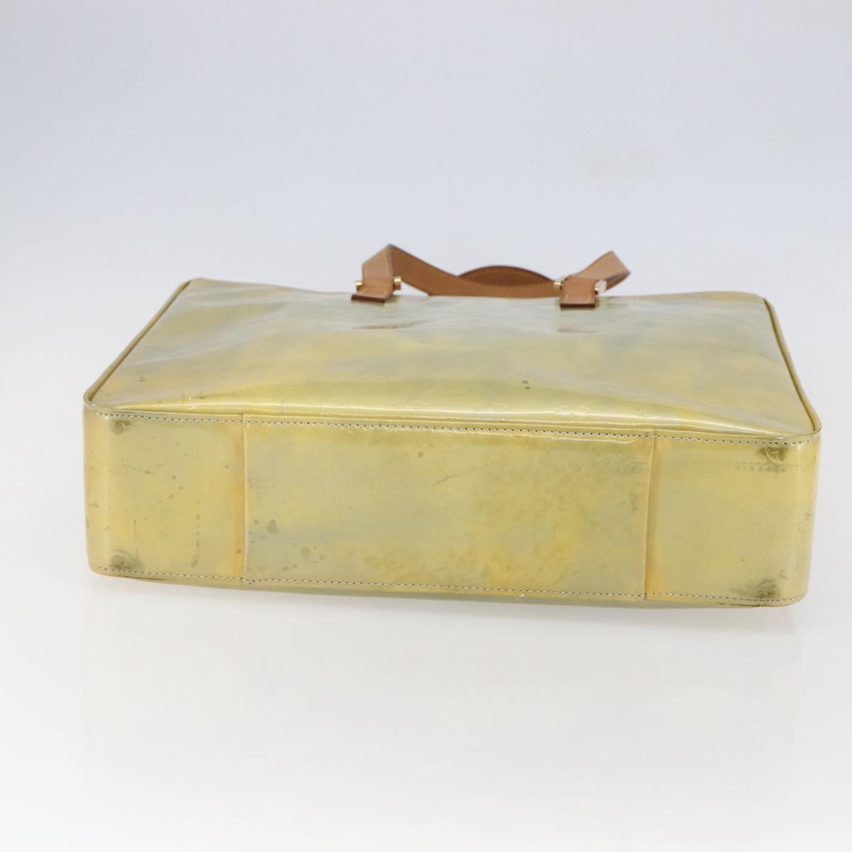 LOUIS VUITTON Monogram Vernis Columbus Tote Bag Gris M91028 LV Auth 146210