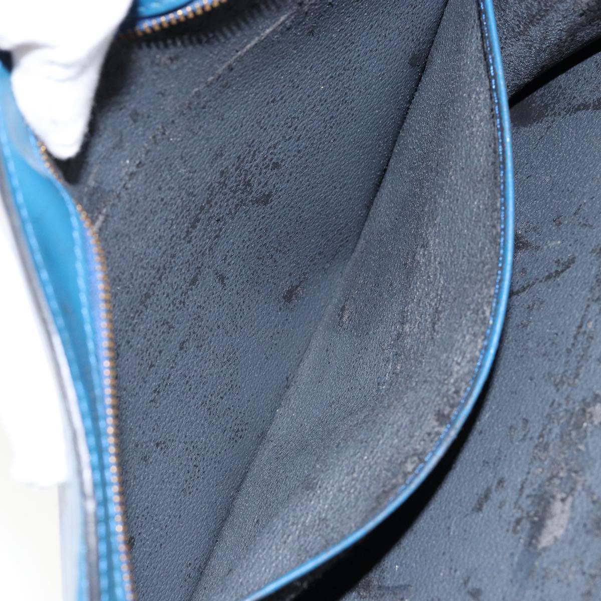 LOUIS VUITTON Epi Trousse Crete Pouch Blue M48405 LV Auth 146213