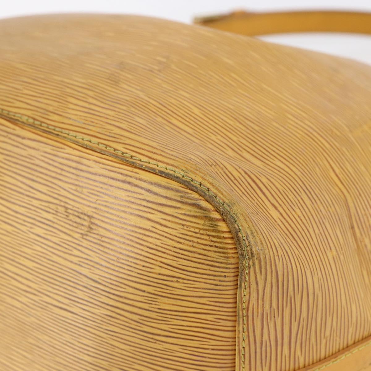 LOUIS VUITTON Epi Petit Noe Shoulder Bag Yellow M44109 LV Auth 146214