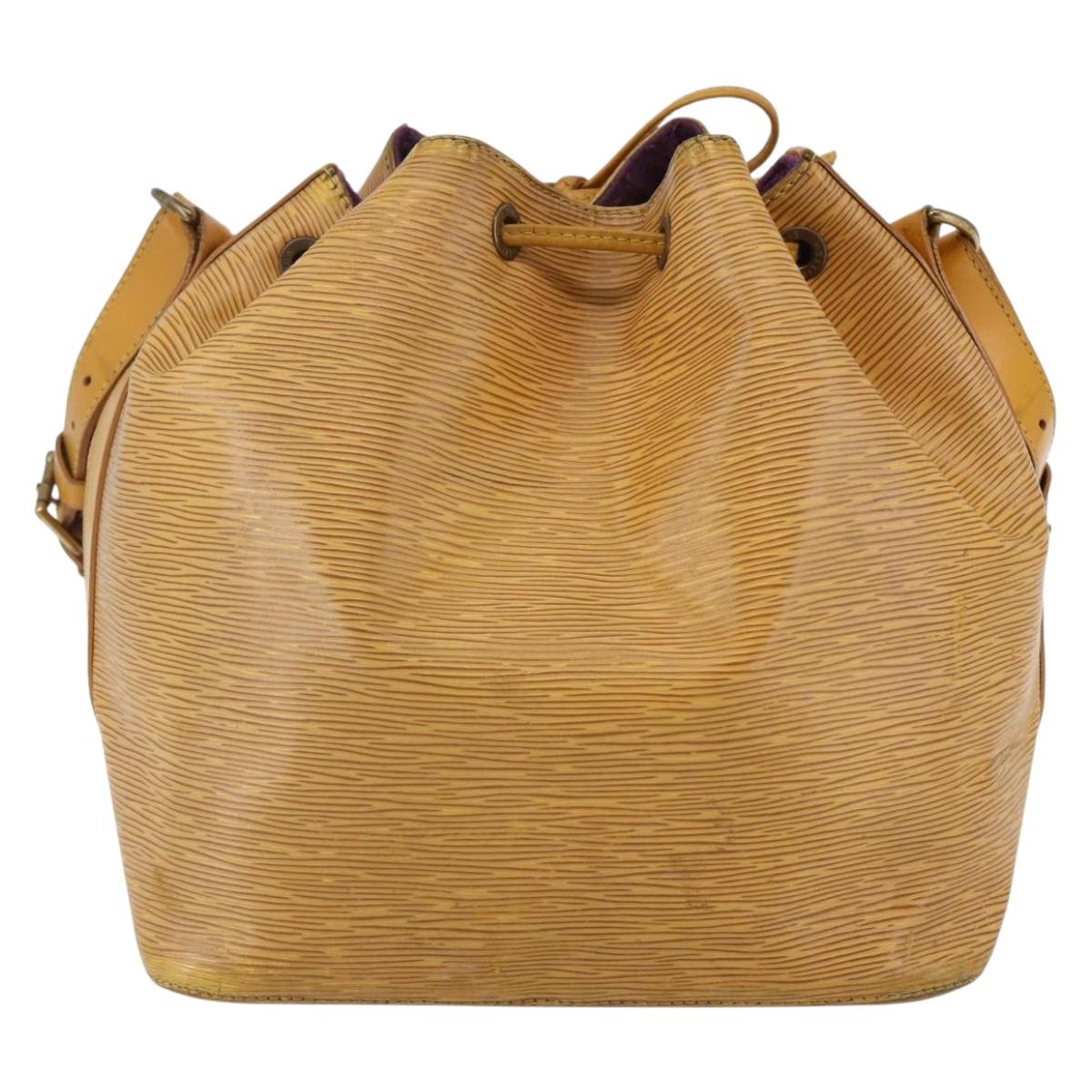 LOUIS VUITTON Epi Petit Noe Shoulder Bag Yellow M44109 LV Auth 146214