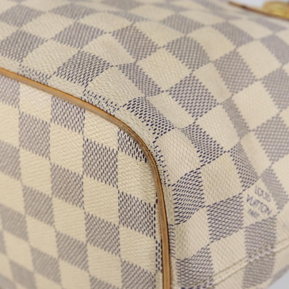 LOUIS VUITTON Damier Azur Saleya PM Tote Bag N51186 LV Auth 146221