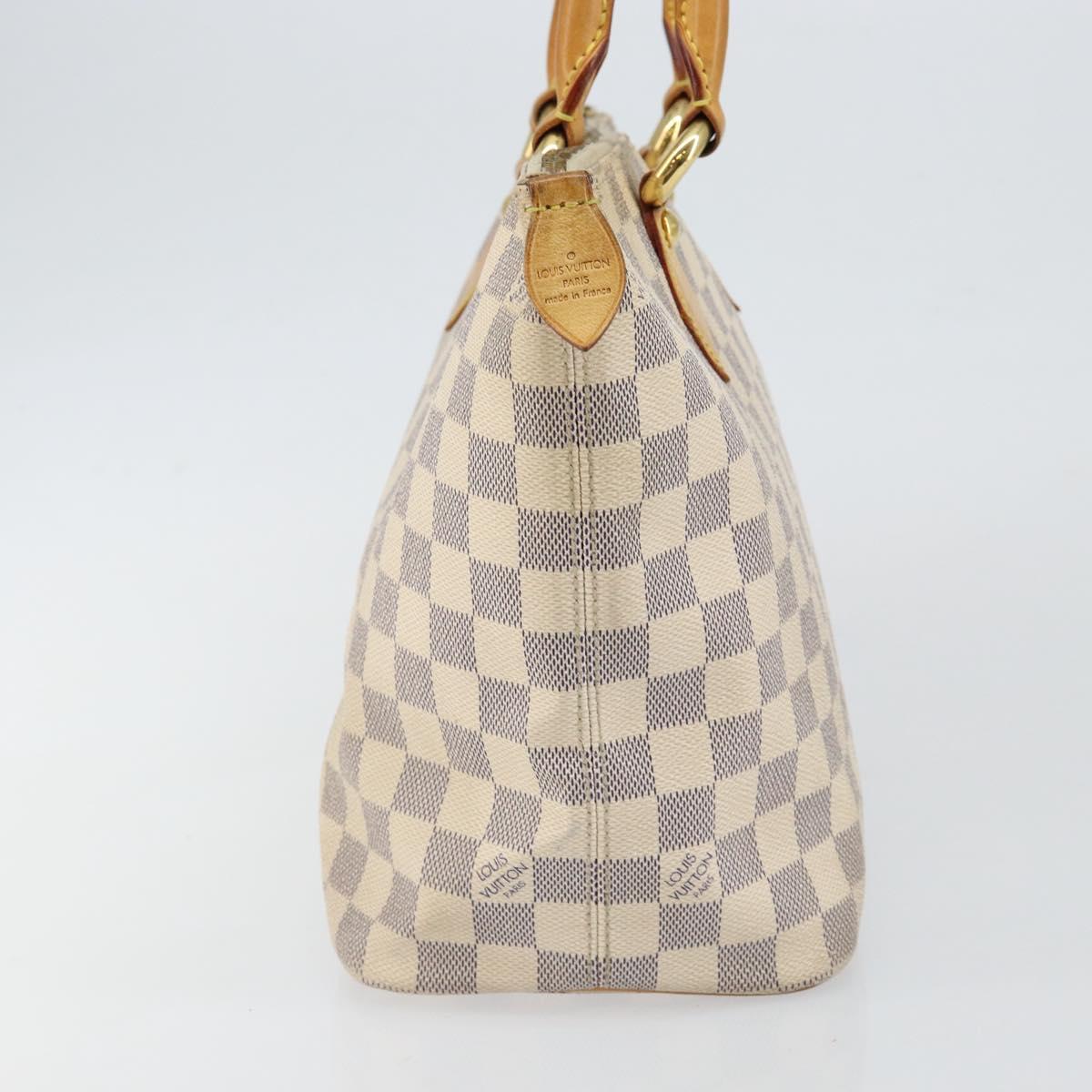 LOUIS VUITTON Damier Azur Saleya PM Tote Bag N51186 LV Auth 146221