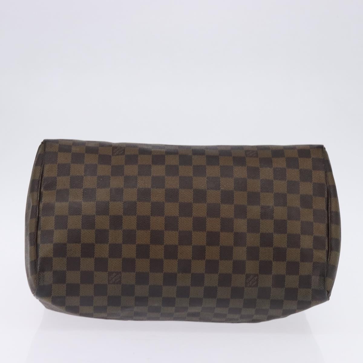 LOUIS VUITTON Damier Ebene Speedy 35 Hand Bag N41363 LV Auth 146223