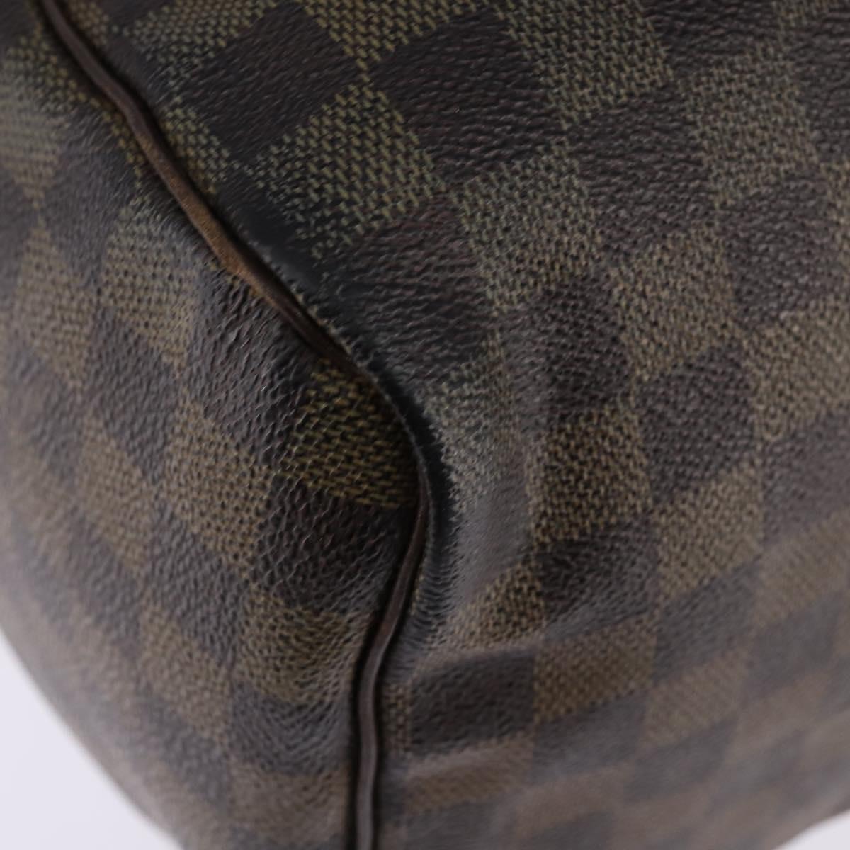 LOUIS VUITTON Damier Ebene Speedy 35 Hand Bag N41363 LV Auth 146223
