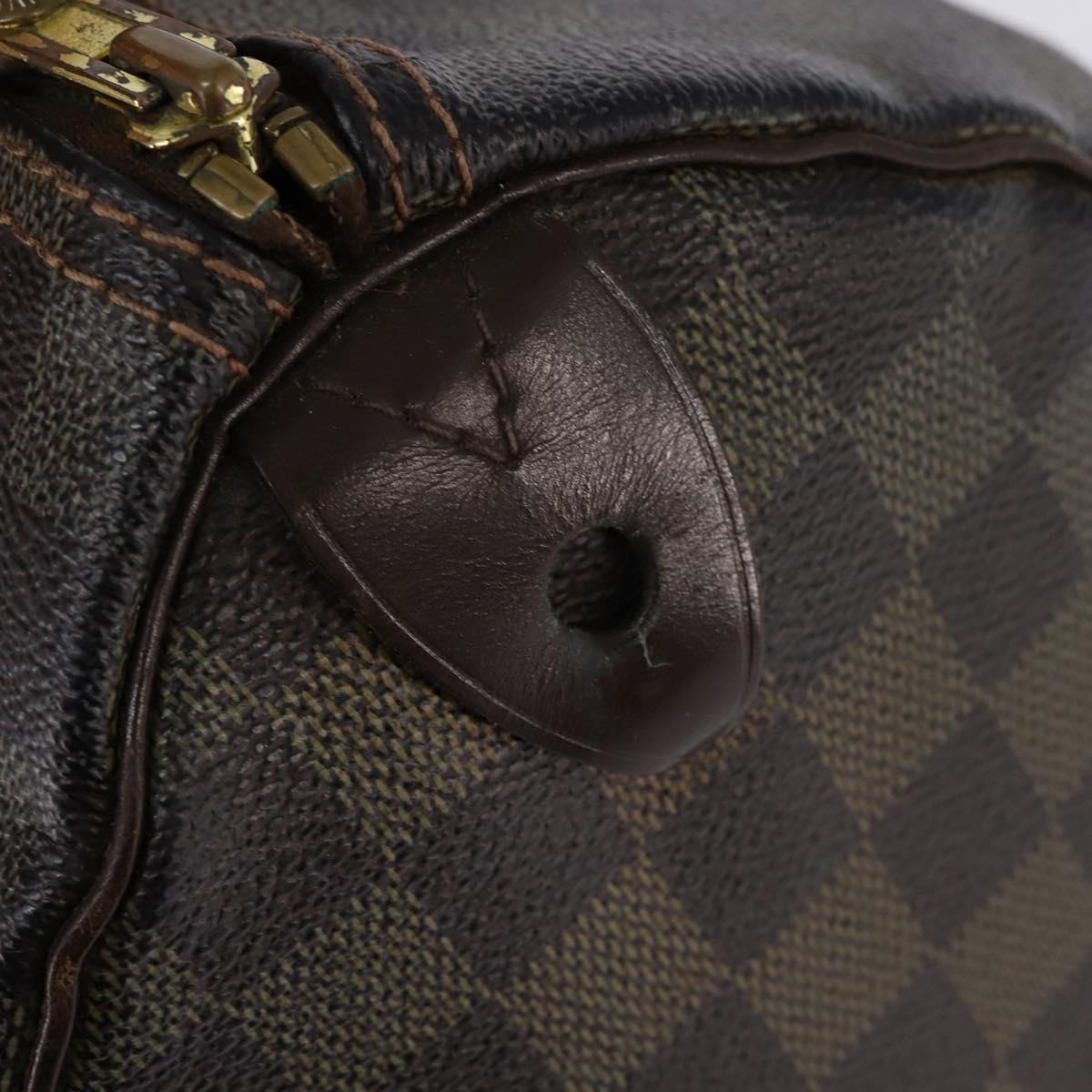 LOUIS VUITTON Damier Ebene Speedy 35 Hand Bag N41363 LV Auth 146223