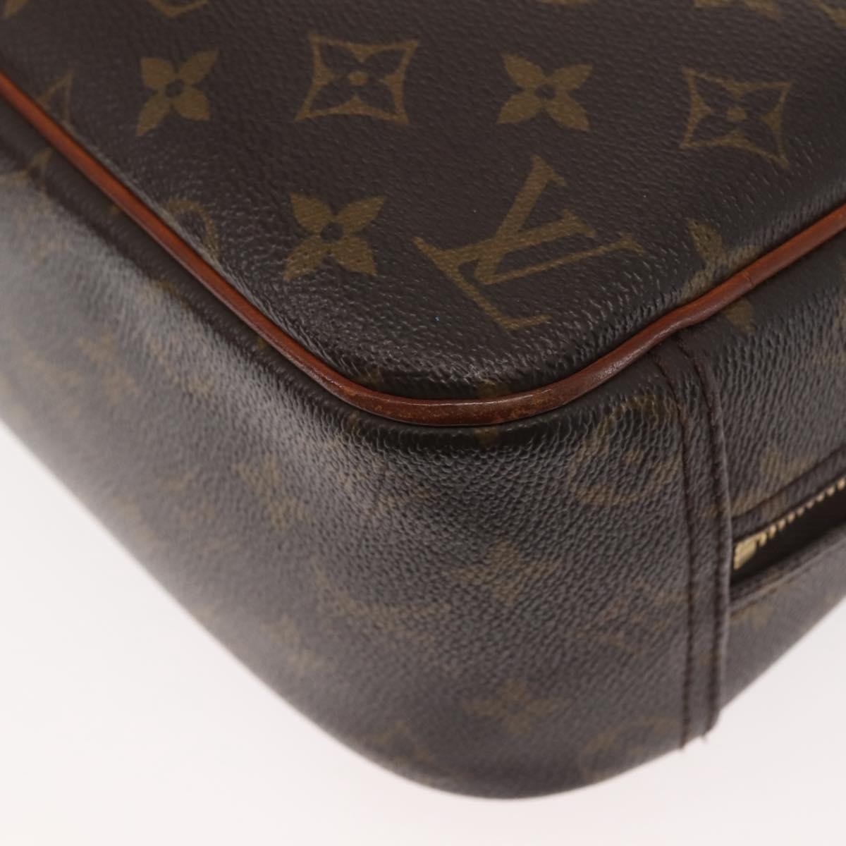 LOUIS VUITTON Monogram Trouville Hand Bag M42228 LV Auth 146231