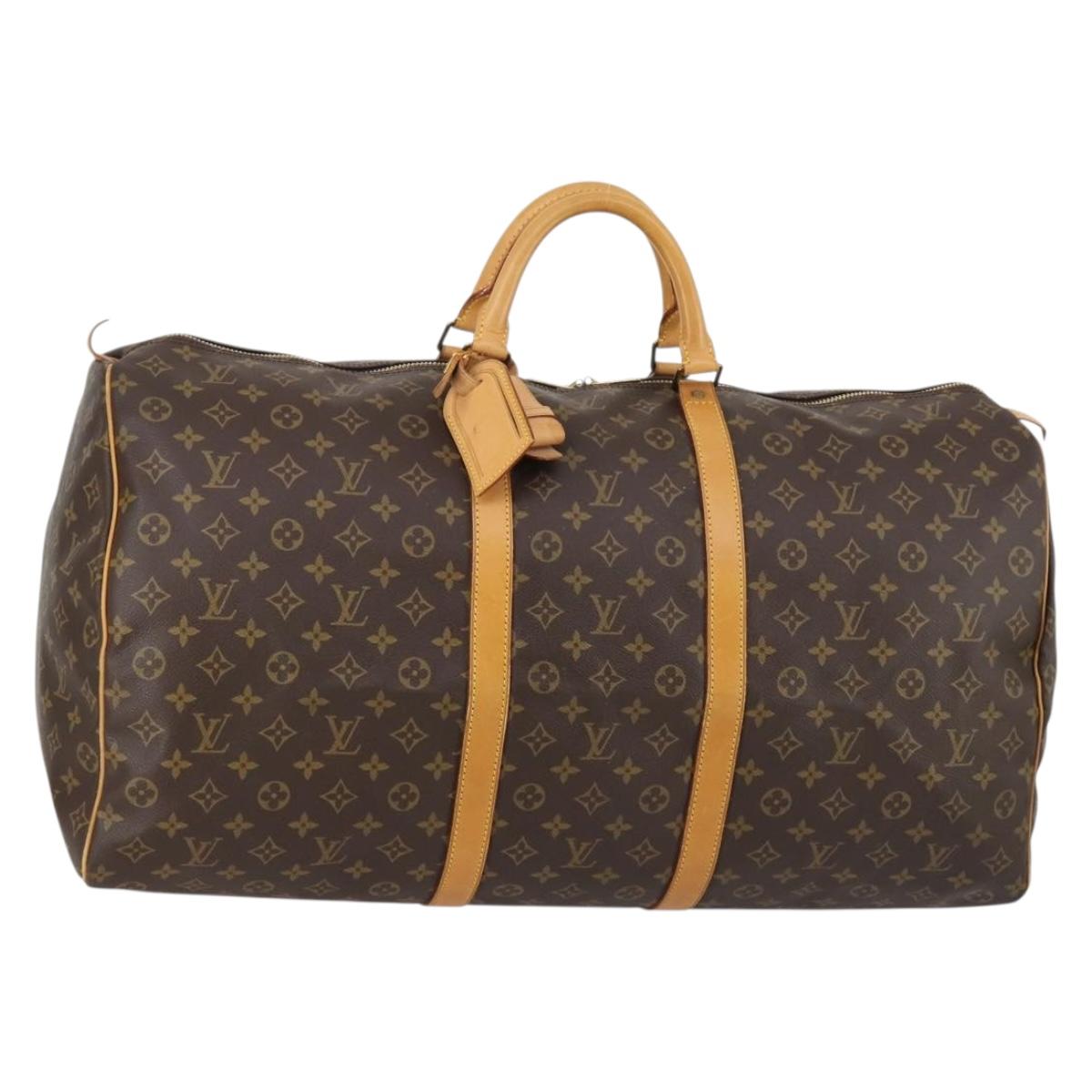 LOUIS VUITTON Monogram Keepall 60 Boston Bag M41422 LV Auth 146239