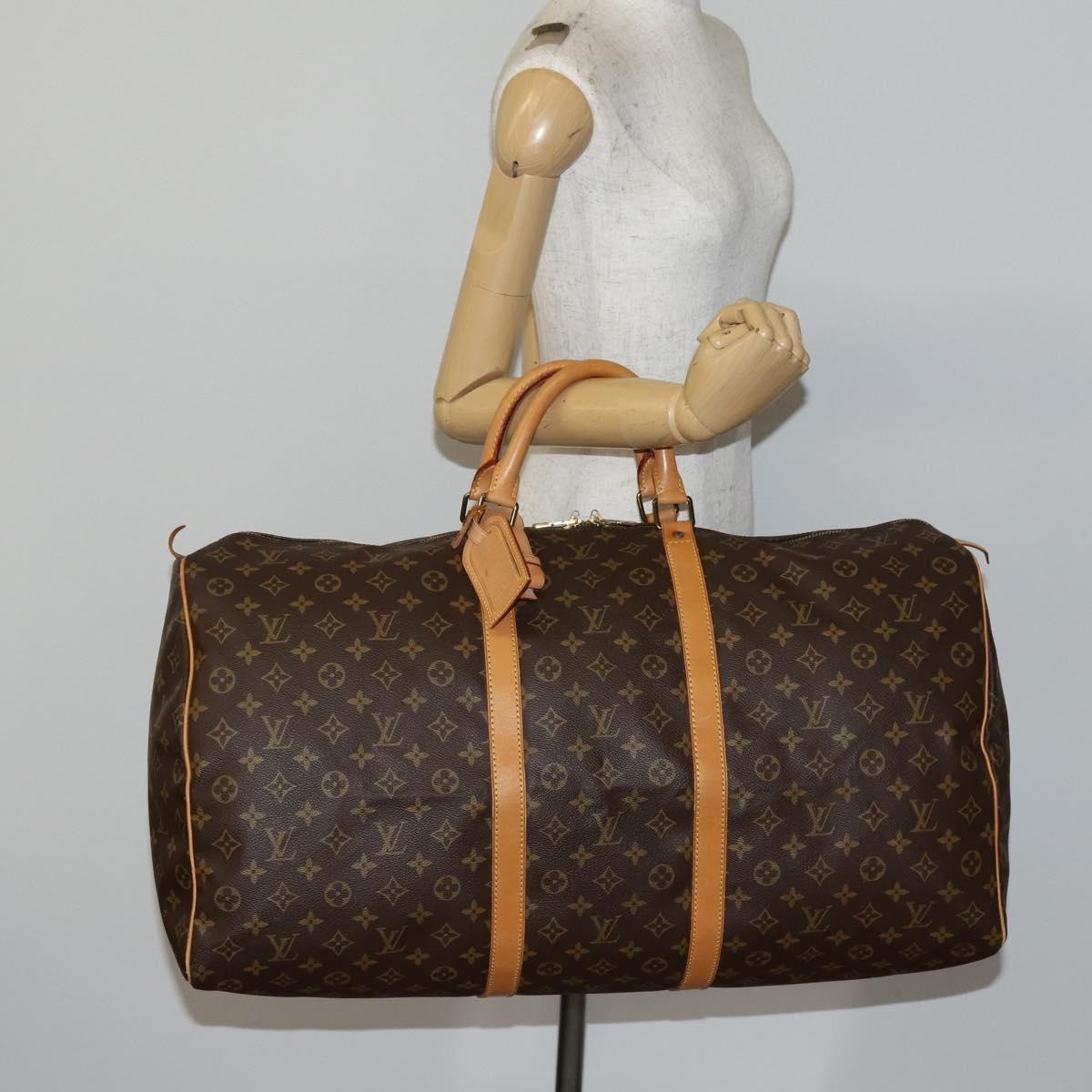 LOUIS VUITTON Monogram Keepall 60 Boston Bag M41422 LV Auth 146239