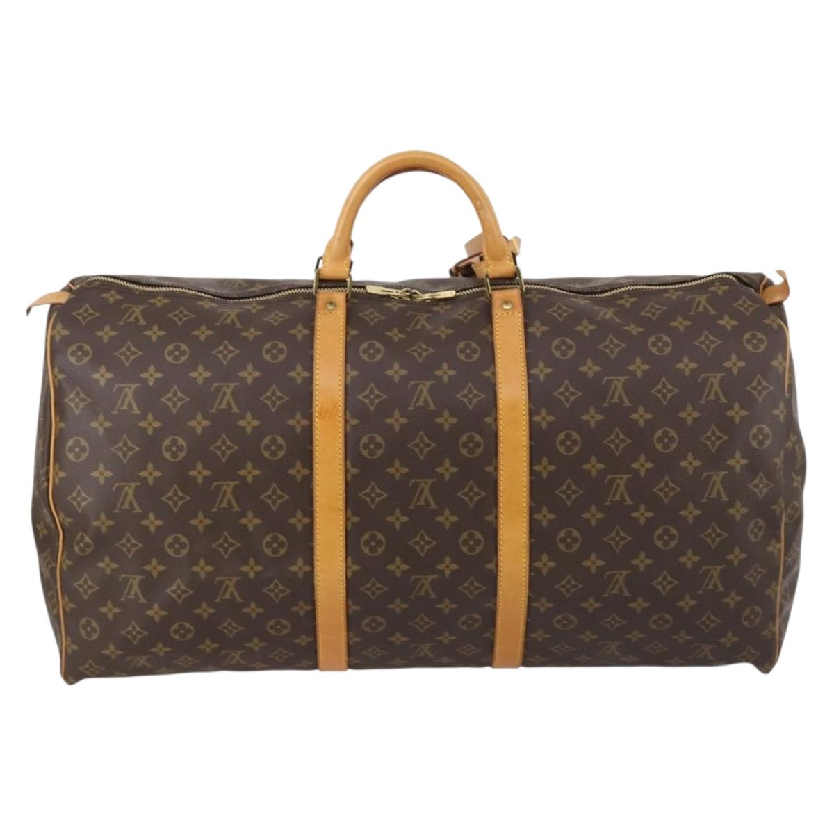 LOUIS VUITTON Monogram Keepall 60 Boston Bag M41422 LV Auth 146239