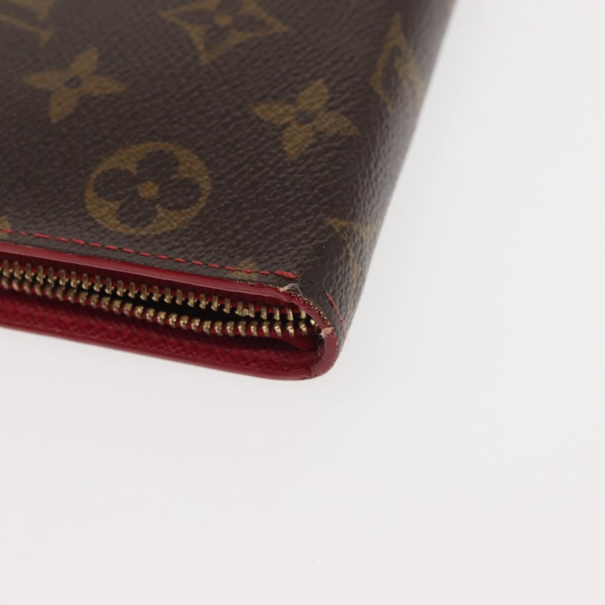 LOUIS VUITTON Monogram Cherry Porte Monnaie Zip Long Wallet M95006 Auth 146243