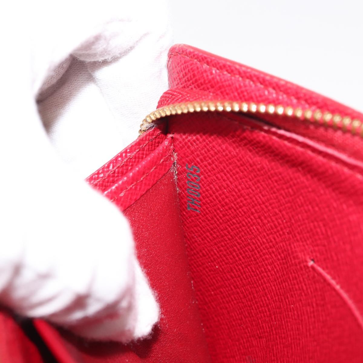 LOUIS VUITTON Monogram Cherry Porte Monnaie Zip Long Wallet M95006 Auth 146243