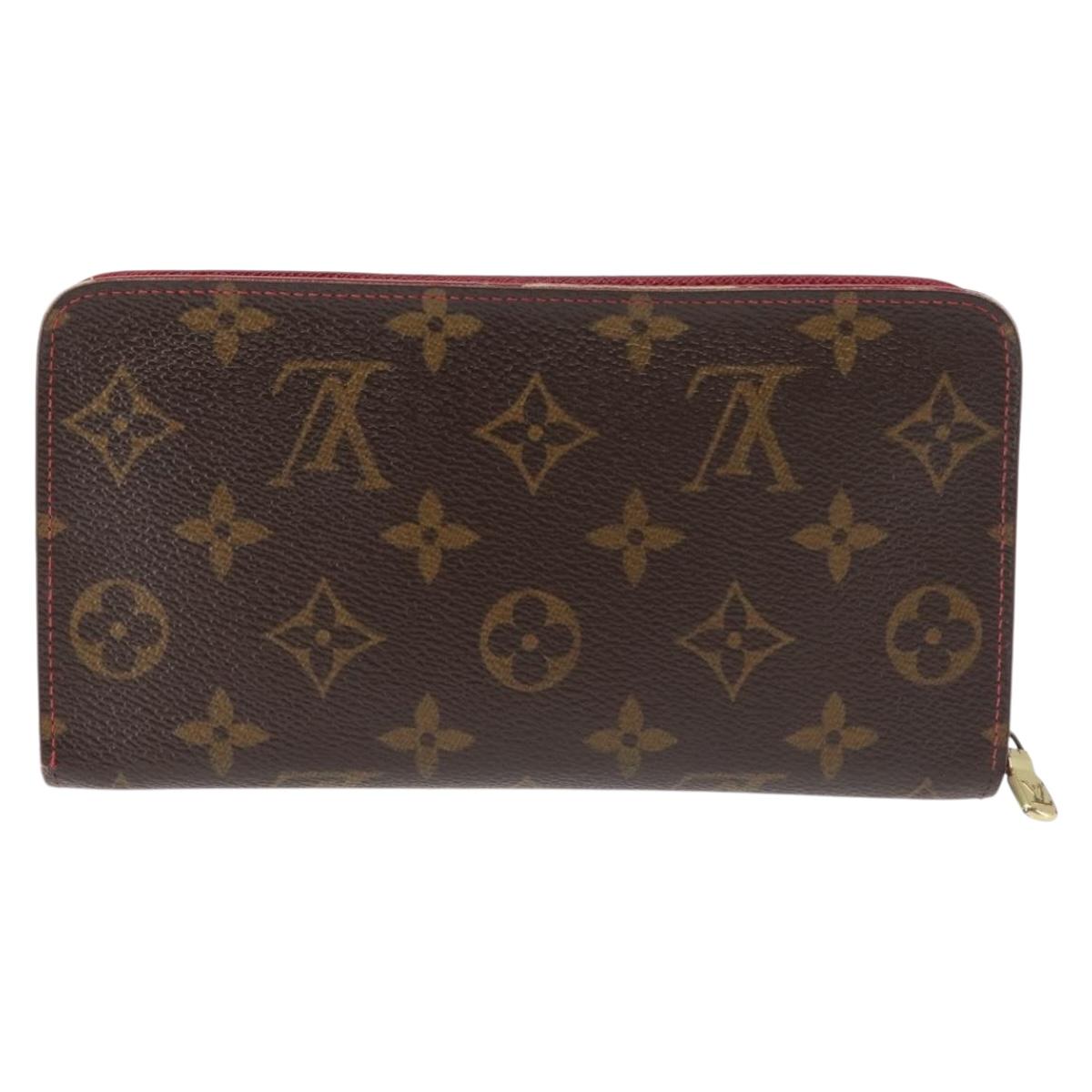 LOUIS VUITTON Monogram Cherry Porte Monnaie Zip Long Wallet M95006 Auth 146243