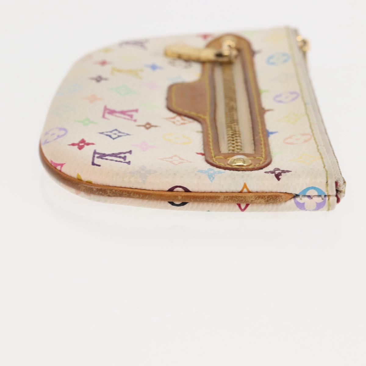 LOUIS VUITTON Monogram Multicolor Pochette MM Pouch White M60028 LV Auth 146245