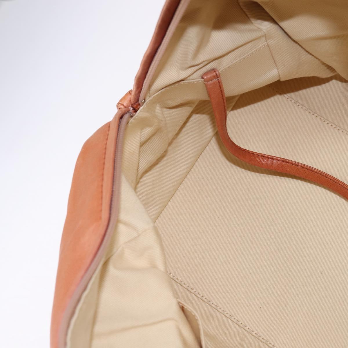 CHANEL Wild Stitch Matelasse Shoulder Bag Leather Brown CC Auth 146246