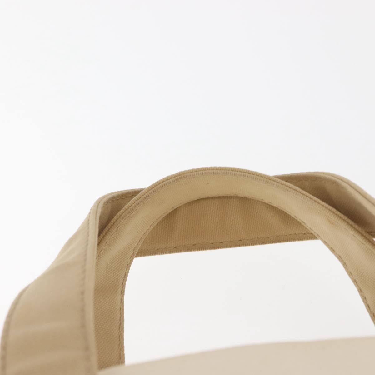 CHANEL Marshmallow Tote Bag Canvas Beige Gold CC Auth 146248