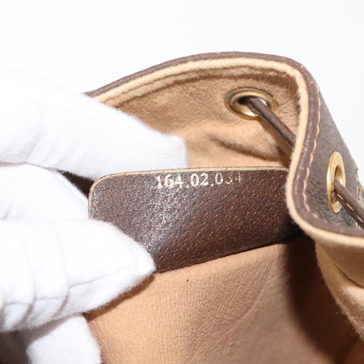 GUCCI GG Supreme Web Sherry Line Bag PVC Beige Gold 164 02 034 Auth 146255