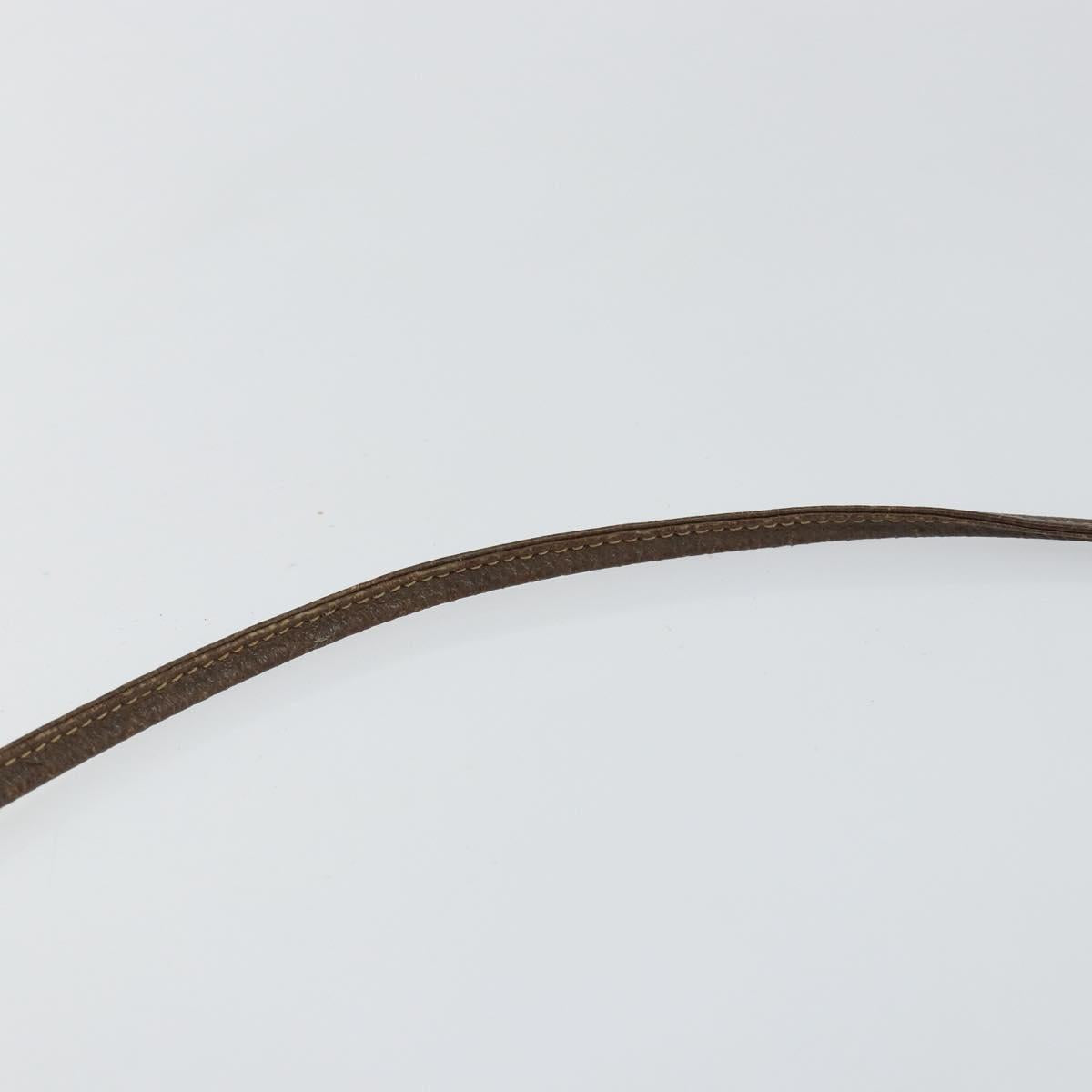 GUCCI GG Supreme Web Sherry Line Bag PVC Beige Gold 904 02 047 Auth 146261