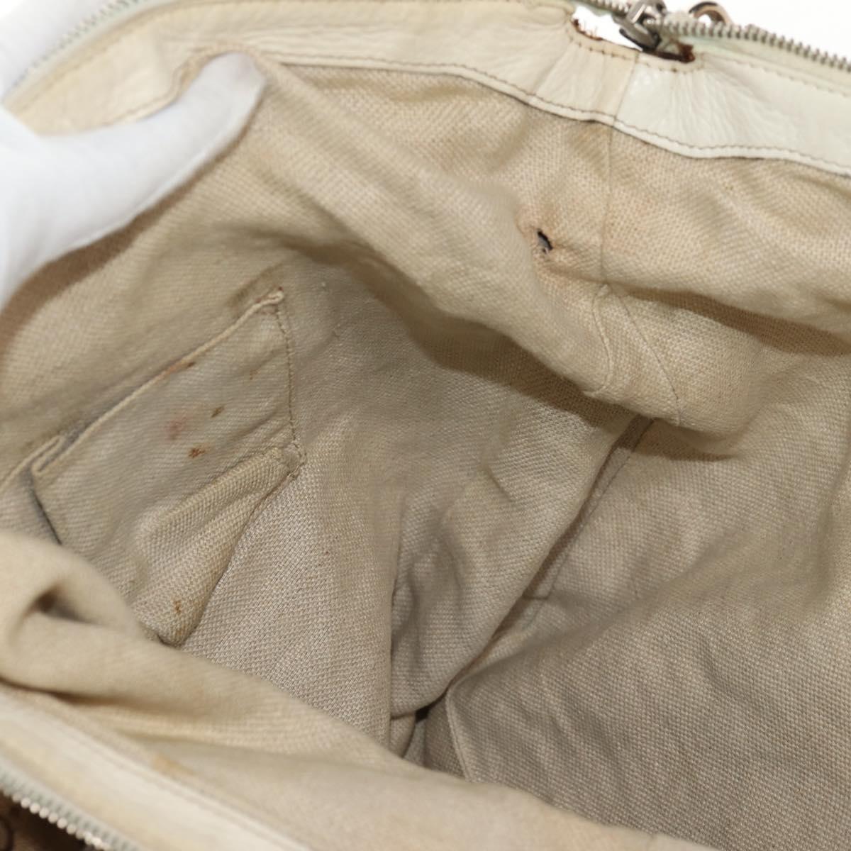 GUCCI GG Canvas Horsebit Tote Bag 2way Beige Gold 232949 Auth 146265