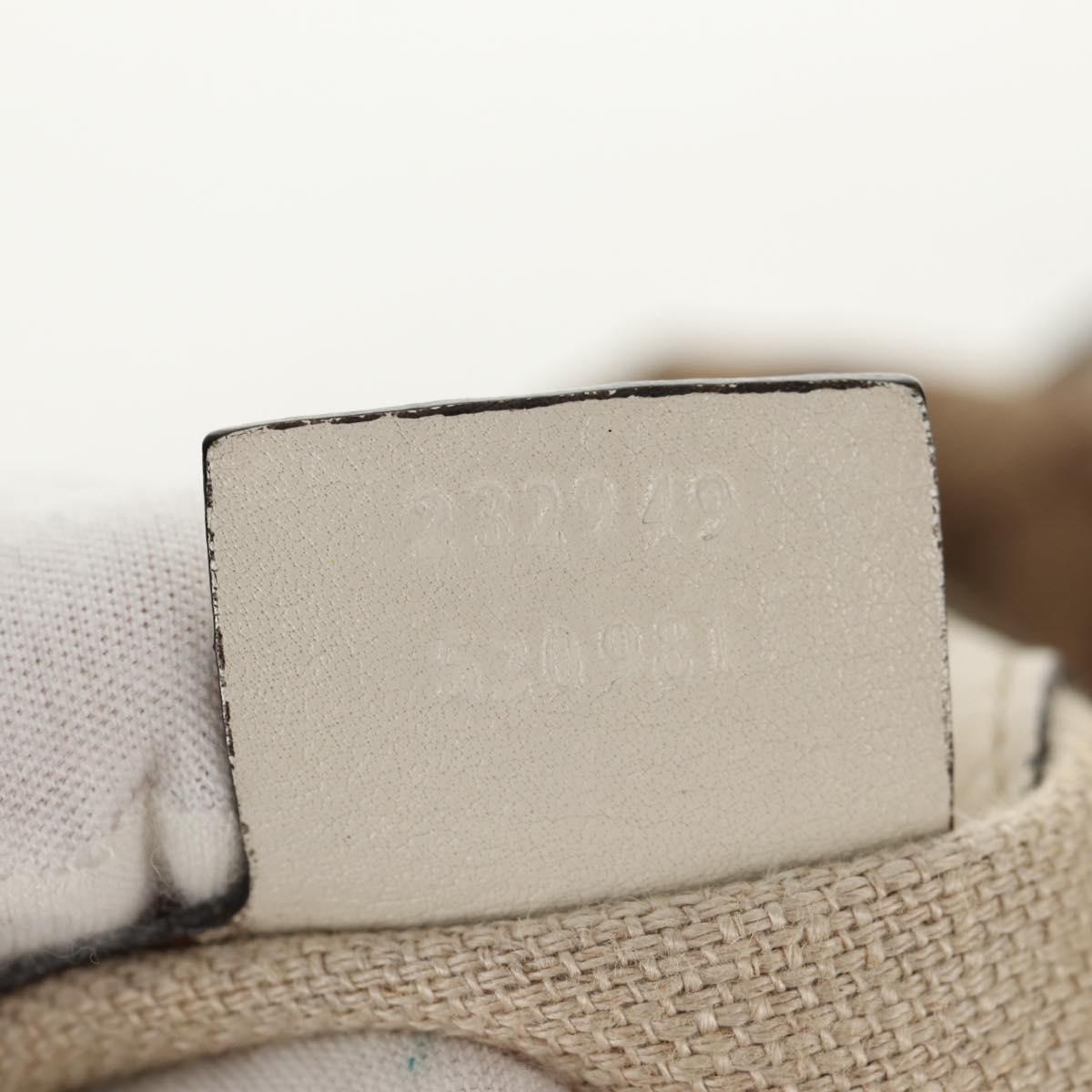 GUCCI GG Canvas Horsebit Tote Bag 2way Beige Gold 232949 Auth 146265