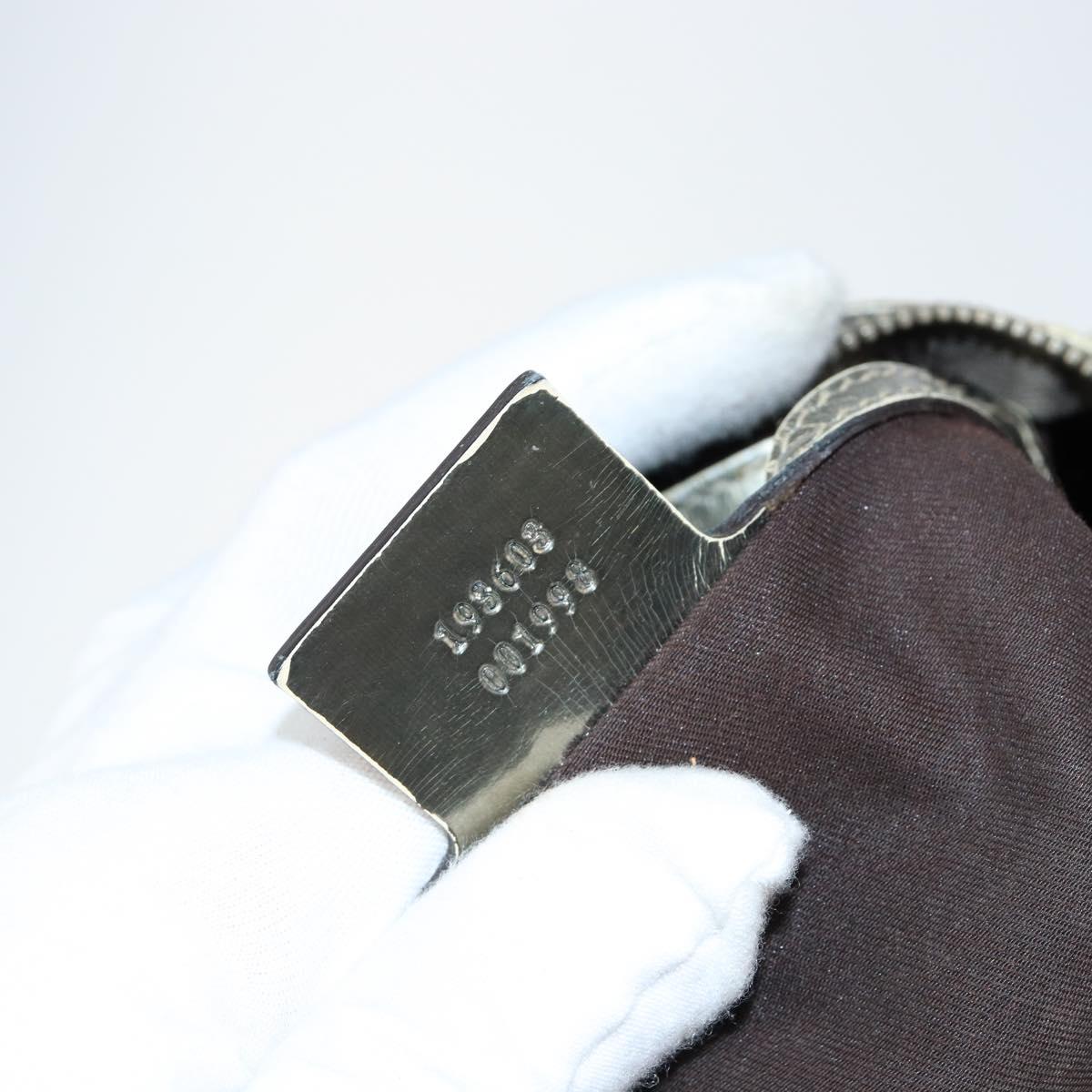 GUCCI GG Supreme Boston Bag PVC Beige Gold 193603 Auth 146267