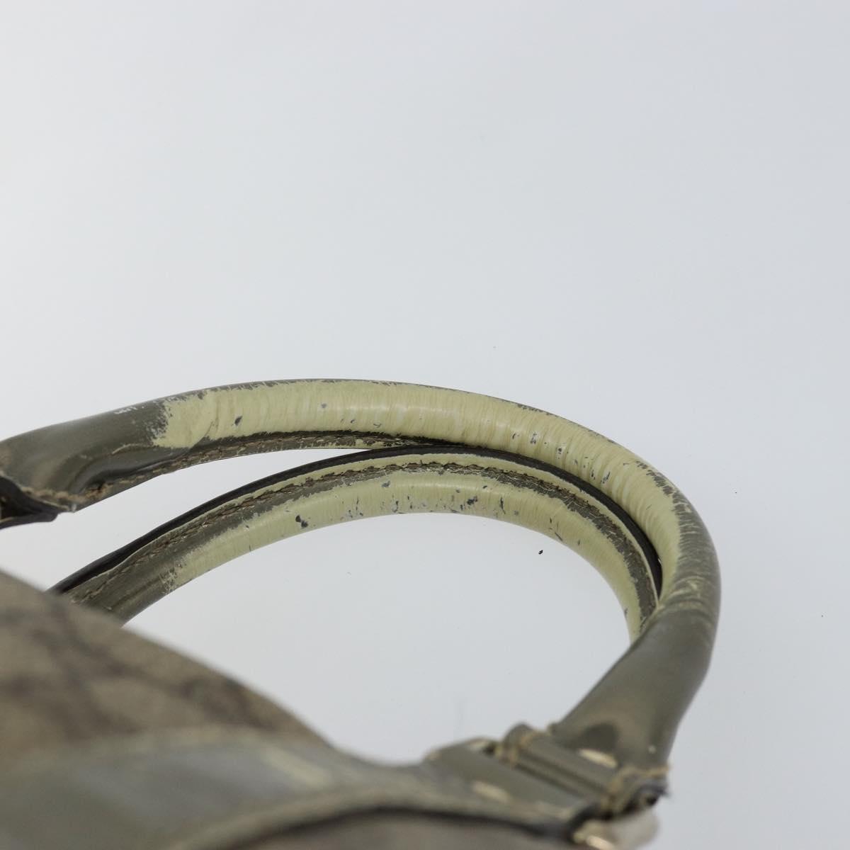 GUCCI GG Supreme Boston Bag PVC Beige Gold 193603 Auth 146267