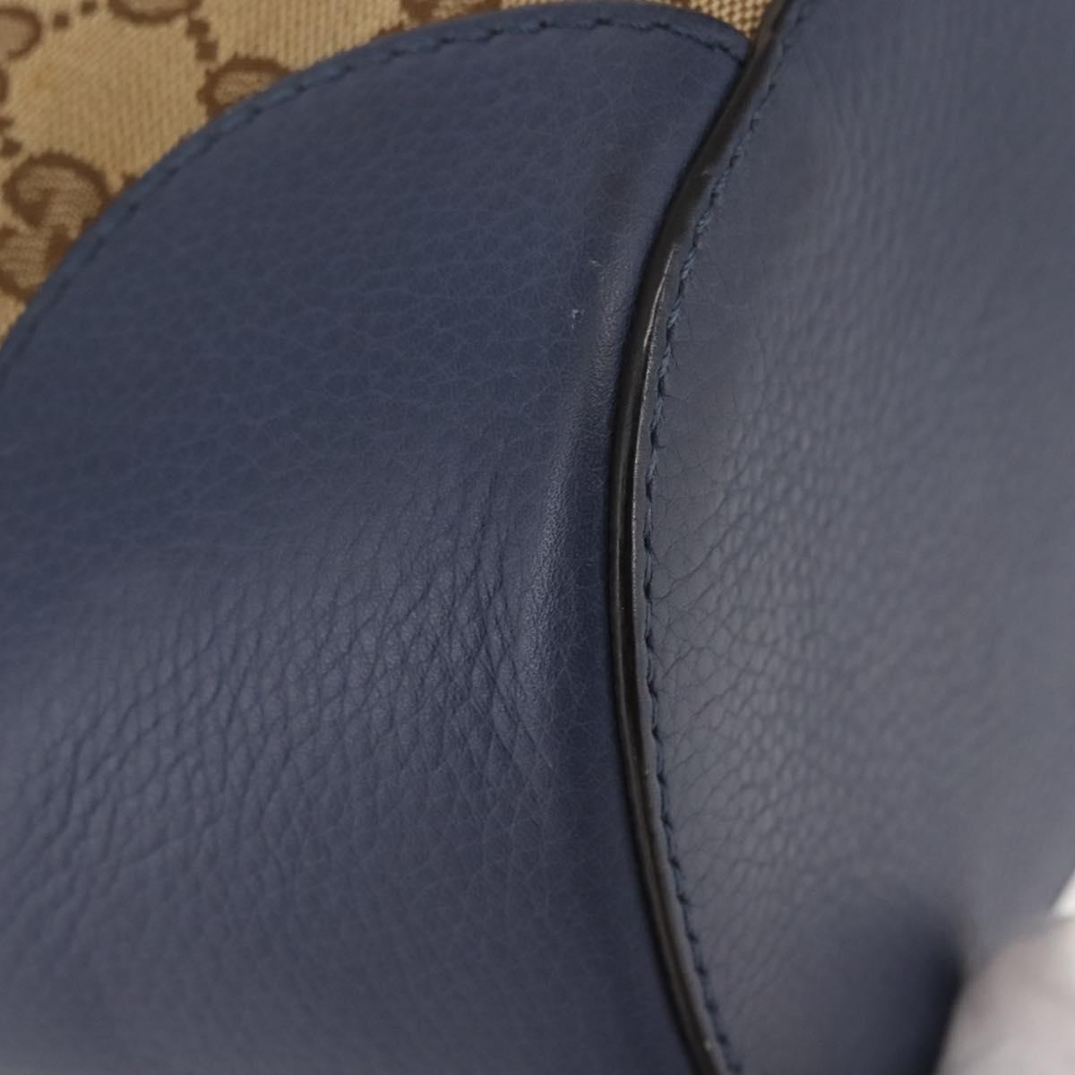 GUCCI GG Canvas Shoulder Bag Beige Gold 388704 Auth 146270