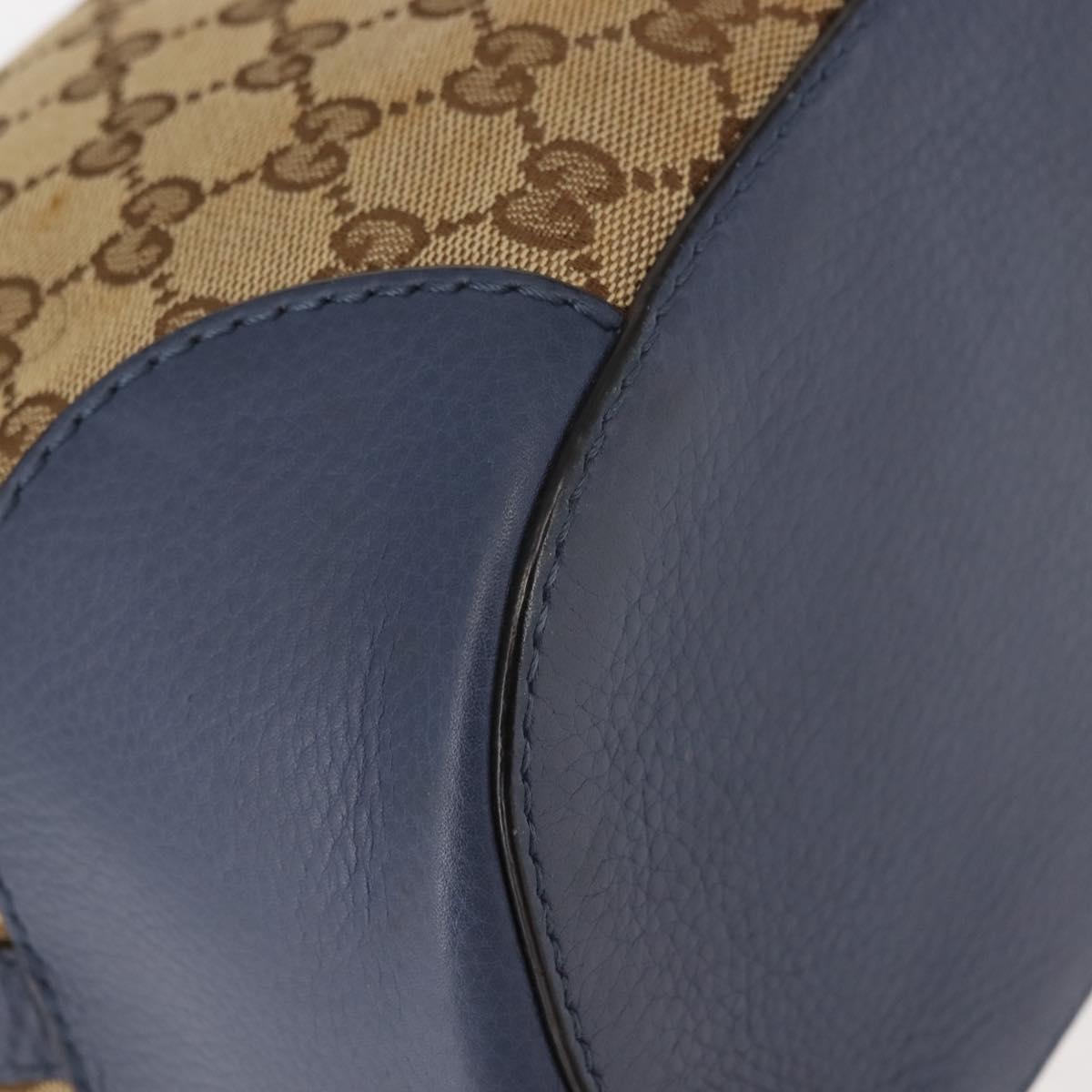 GUCCI GG Canvas Shoulder Bag Beige Gold 388704 Auth 146270