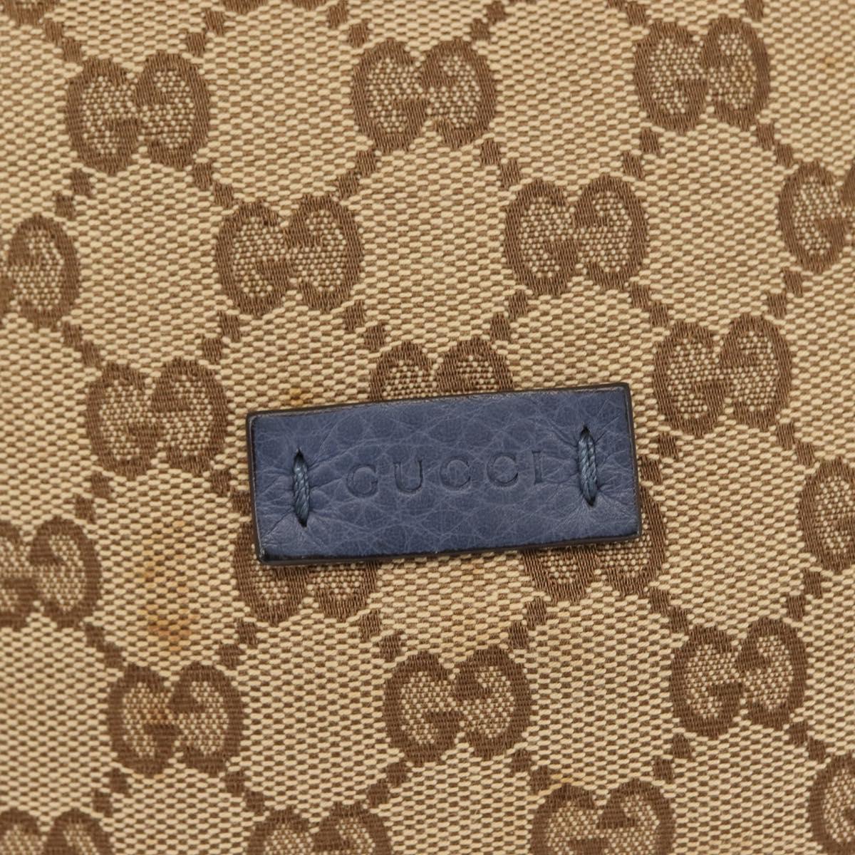 GUCCI GG Canvas Shoulder Bag Beige Gold 388704 Auth 146270