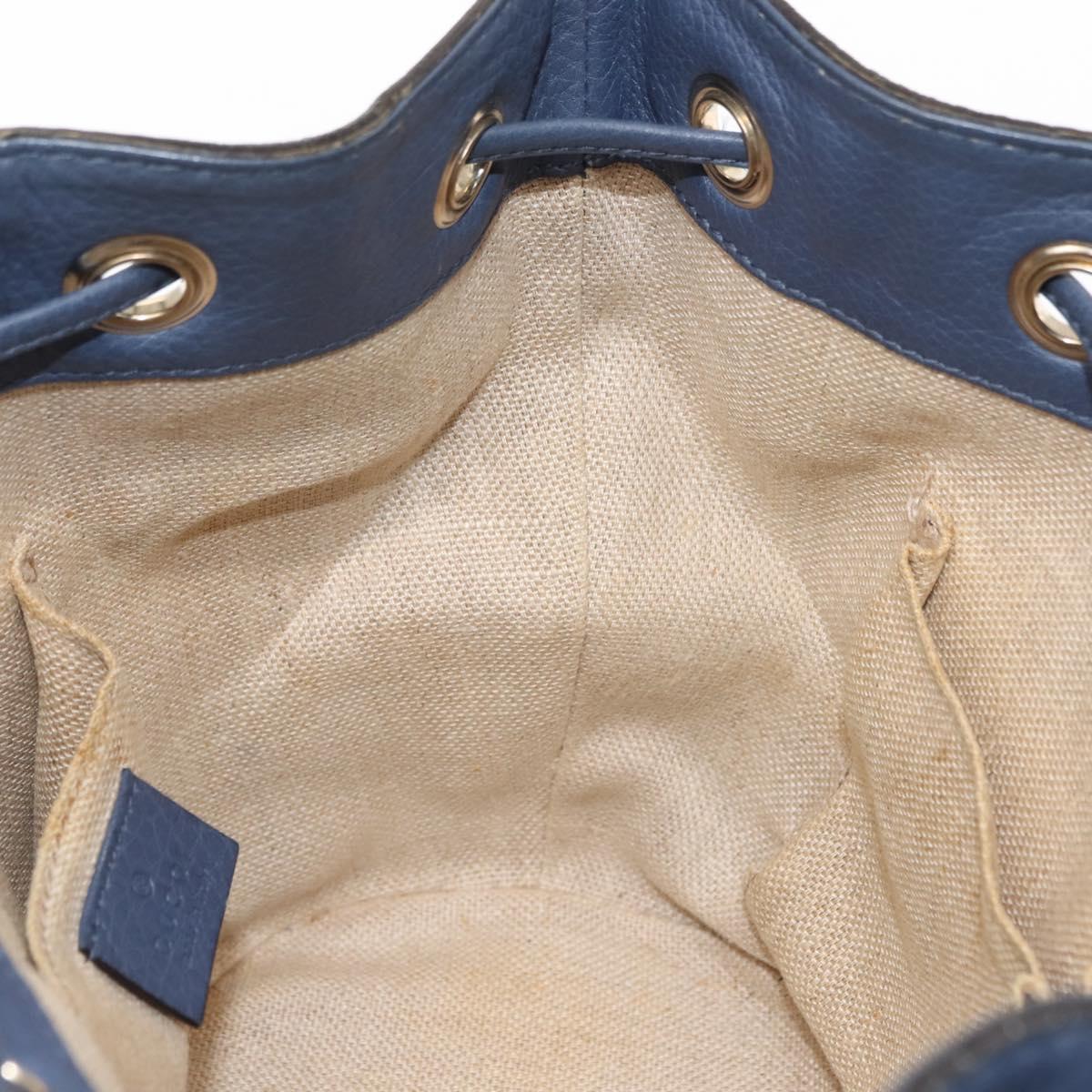 GUCCI GG Canvas Shoulder Bag Beige Gold 388704 Auth 146270