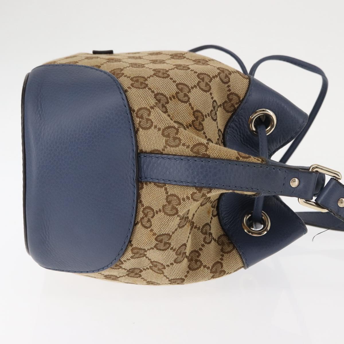 GUCCI GG Canvas Shoulder Bag Beige Gold 388704 Auth 146270