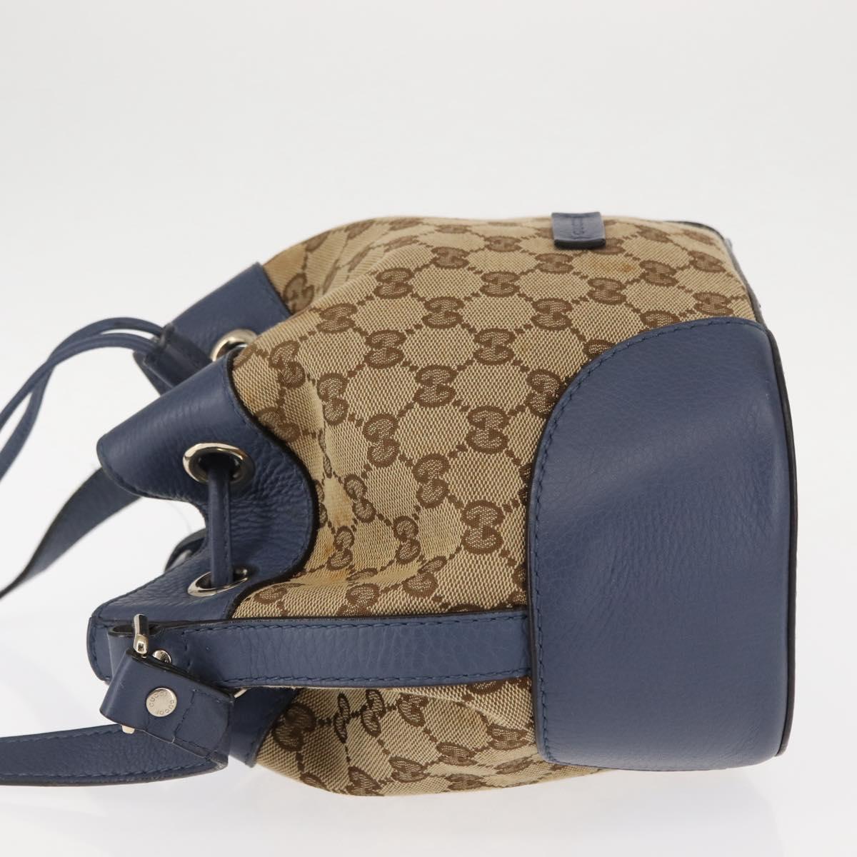 GUCCI GG Canvas Shoulder Bag Beige Gold 388704 Auth 146270