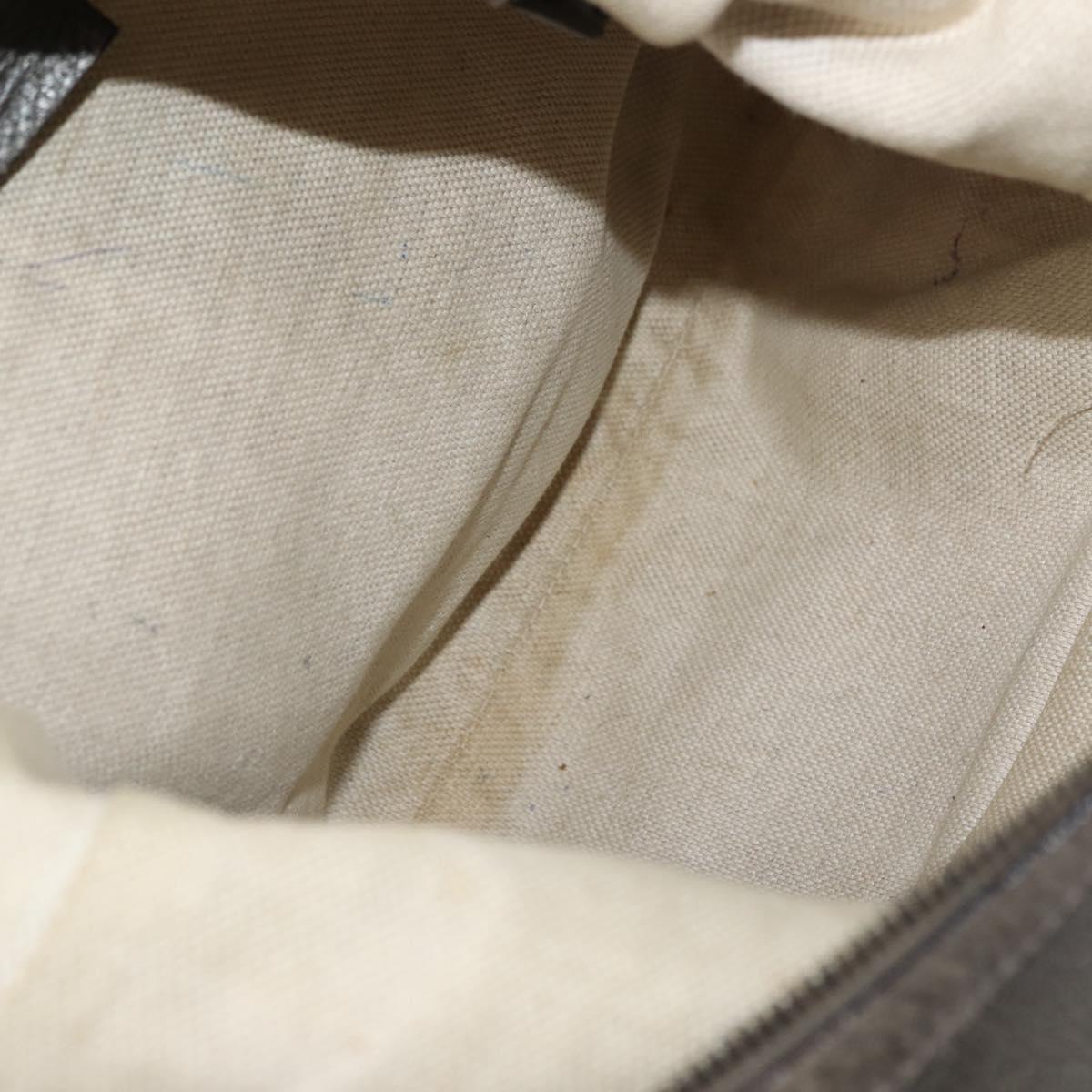 GUCCI Soho Chain Shoulder Bag Leather Gray 326706 Auth 146271