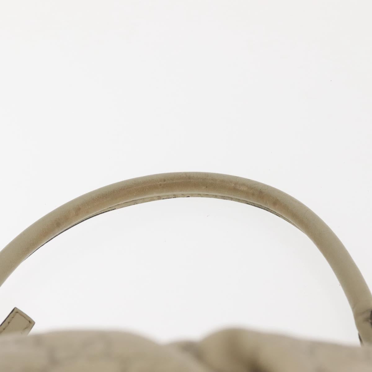 GUCCI Guccissima Abbey GG Canvas Shoulder Bag Leather Beige 190525 Auth 146273