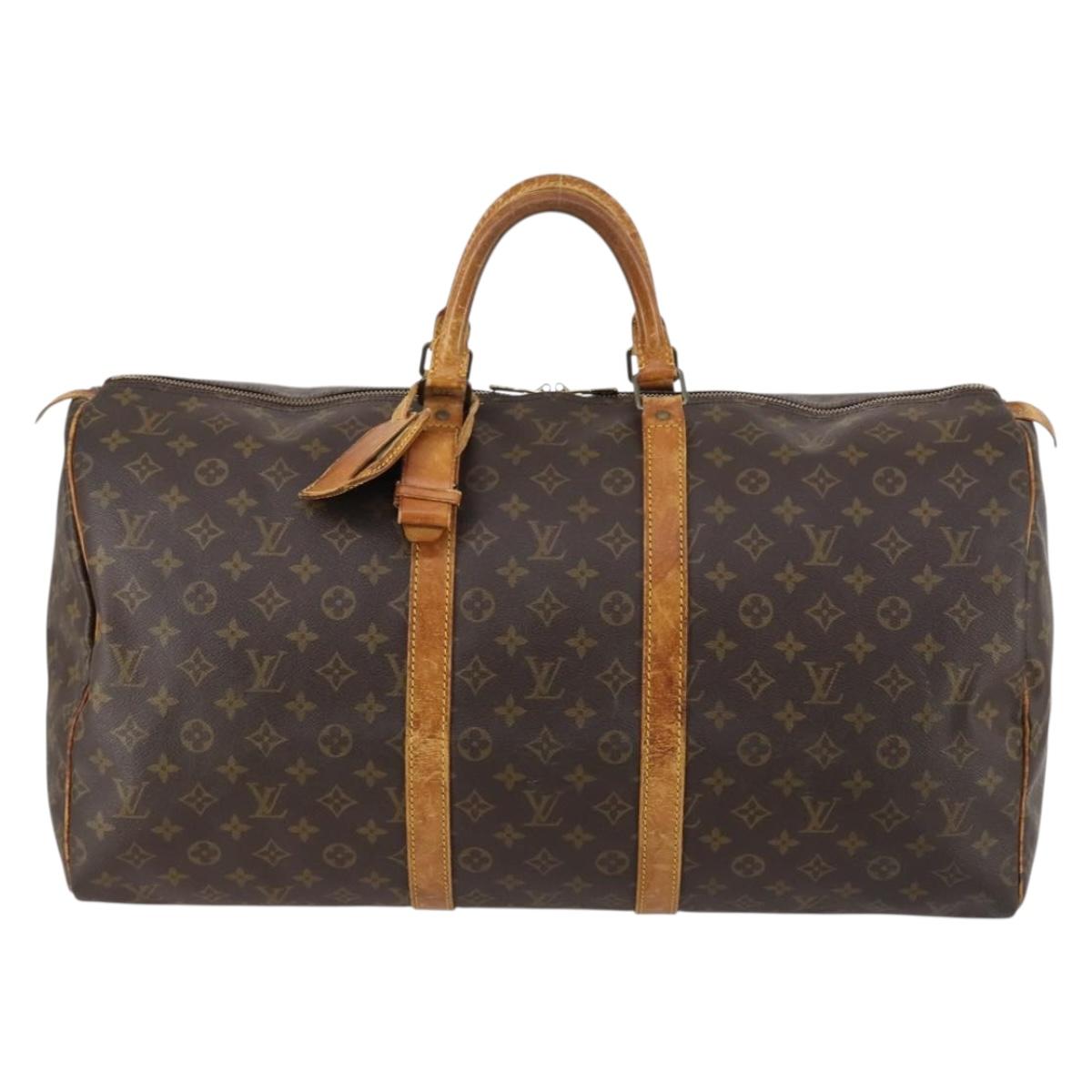 LOUIS VUITTON Monogram Keepall 60 Boston Bag M41422 LV Auth 146300