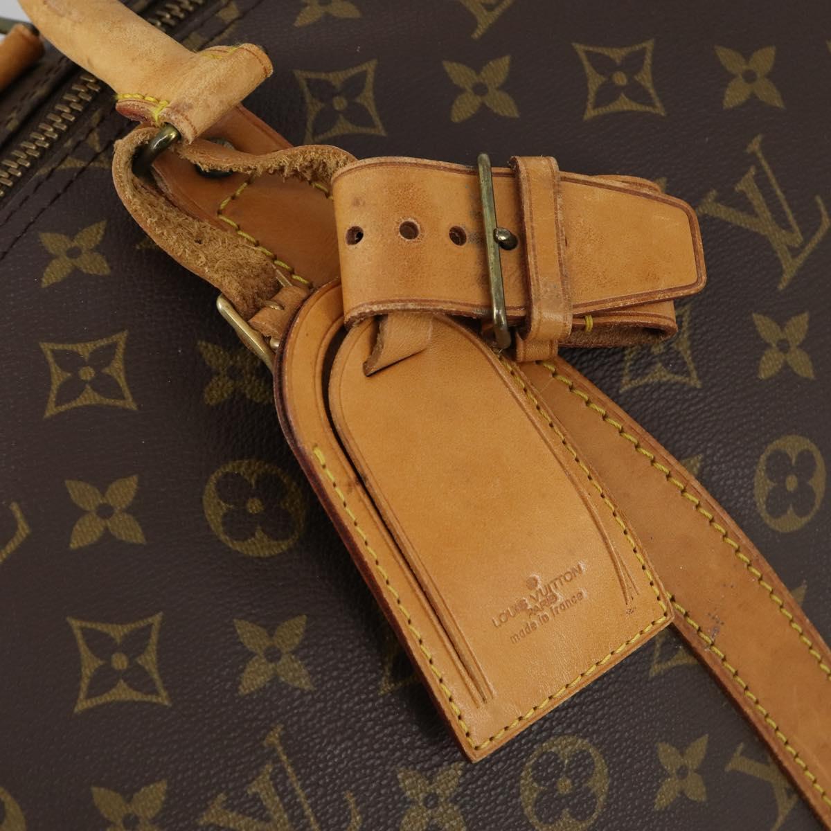 LOUIS VUITTON Monogram Keepall Bandouliere 55 Boston Bag M41414 LV Auth 146303