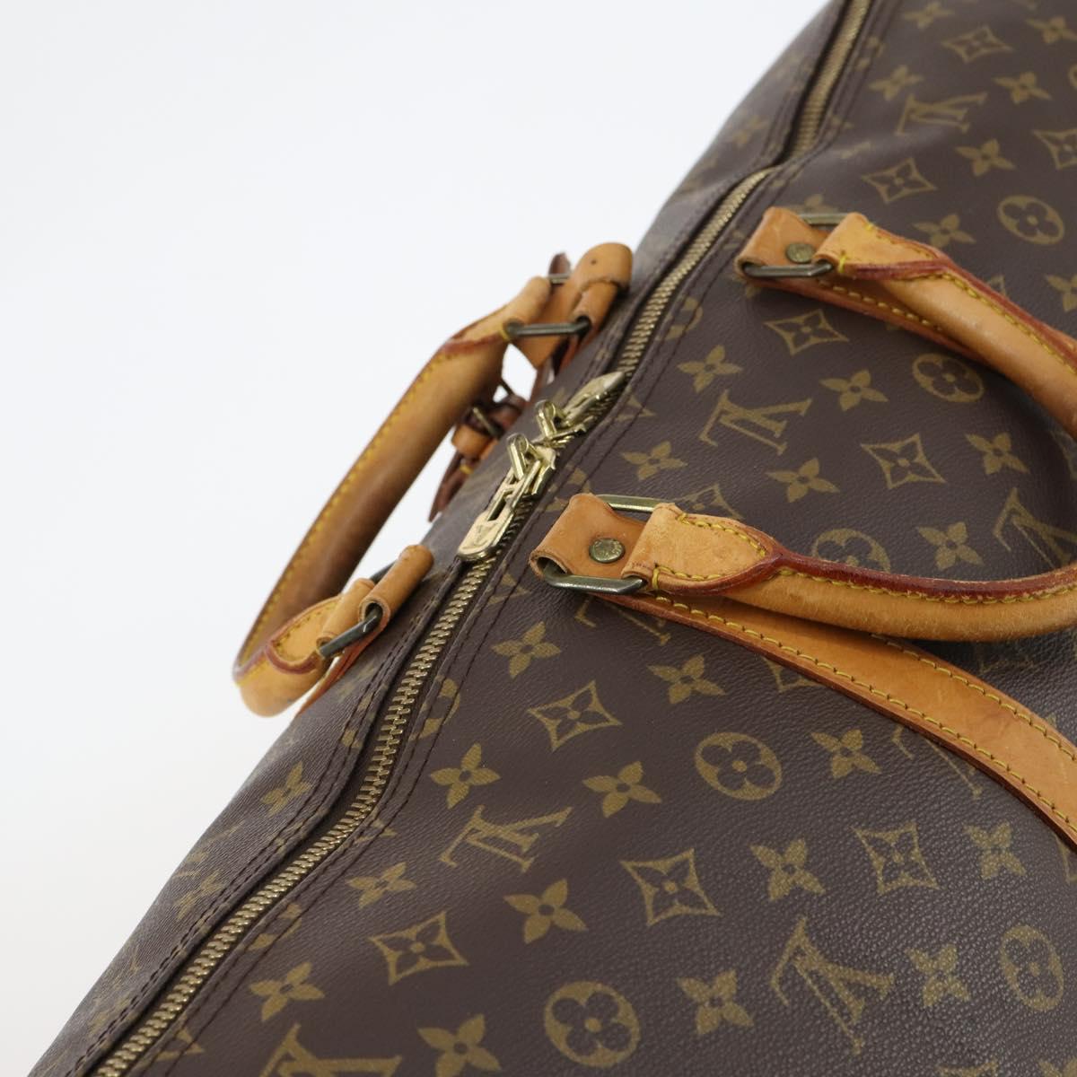 LOUIS VUITTON Monogram Keepall Bandouliere 55 Boston Bag M41414 LV Auth 146303